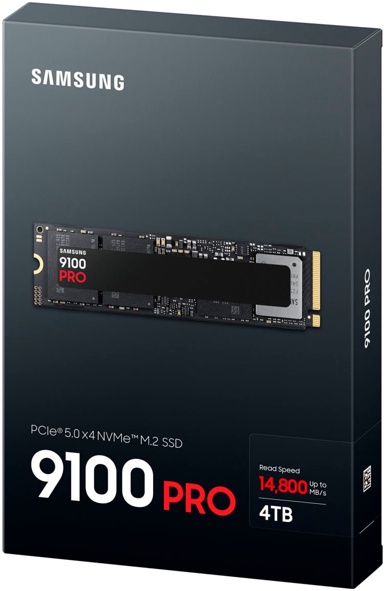 Samsung interne Gaming-SSD »9100 PRO 4TB«, 2,5 Zoll, Anschluss PCI Express 5.0