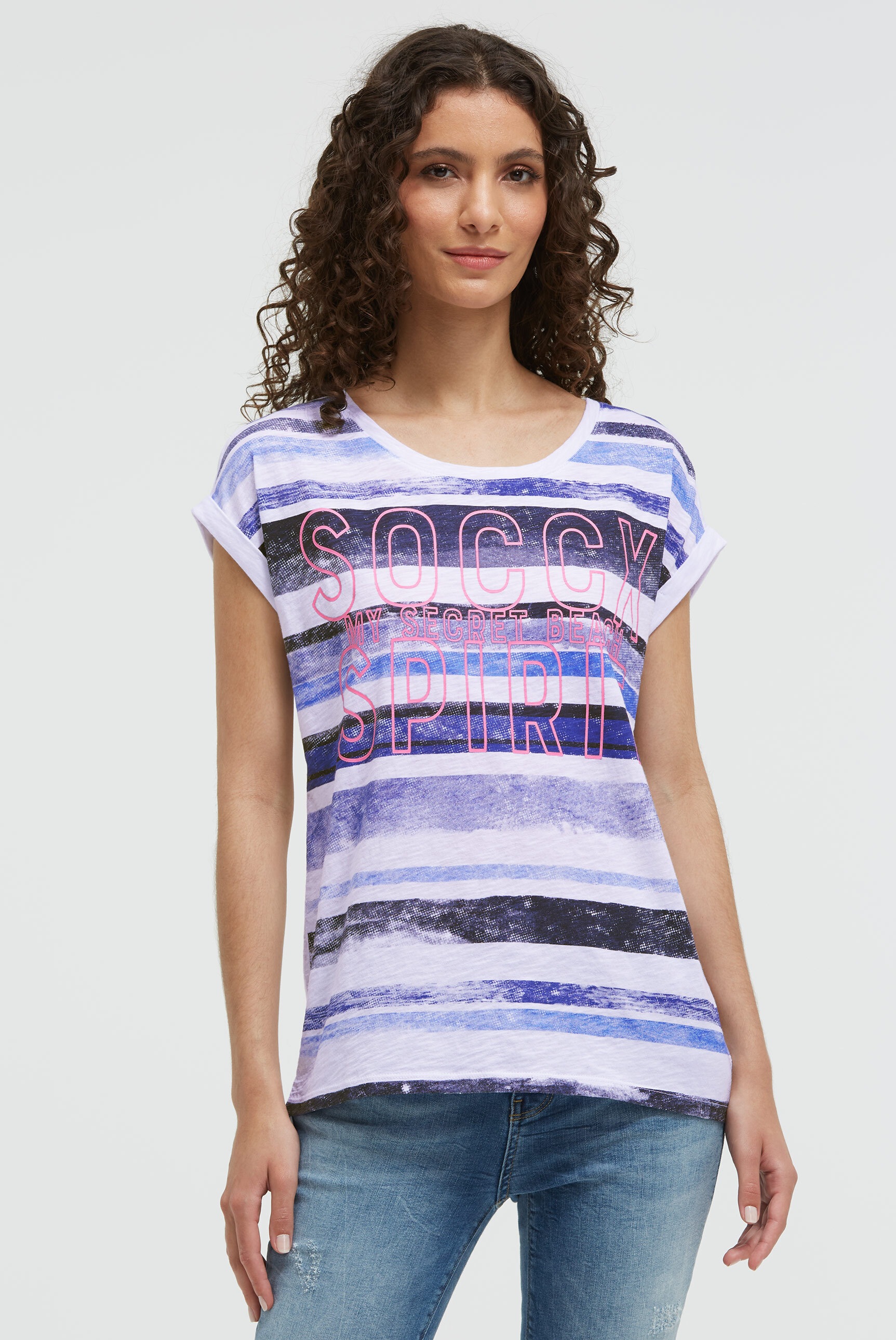 SOCCX Rundhalsshirt aus Baumwolle