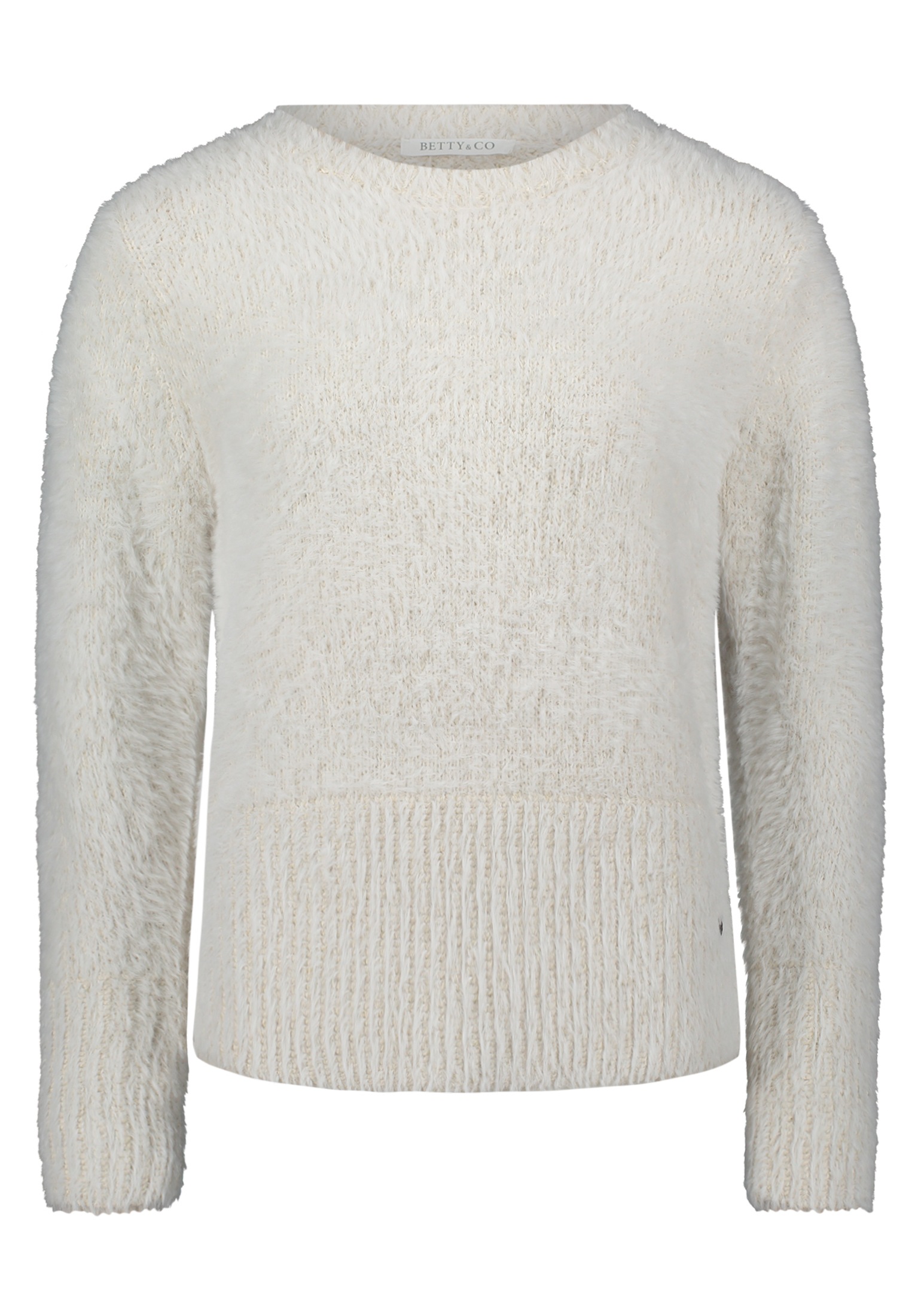 Betty&Co Strickpullover "Damen Strickpullover mit V-Ausschnitt", 1 Stk. günstig online kaufen