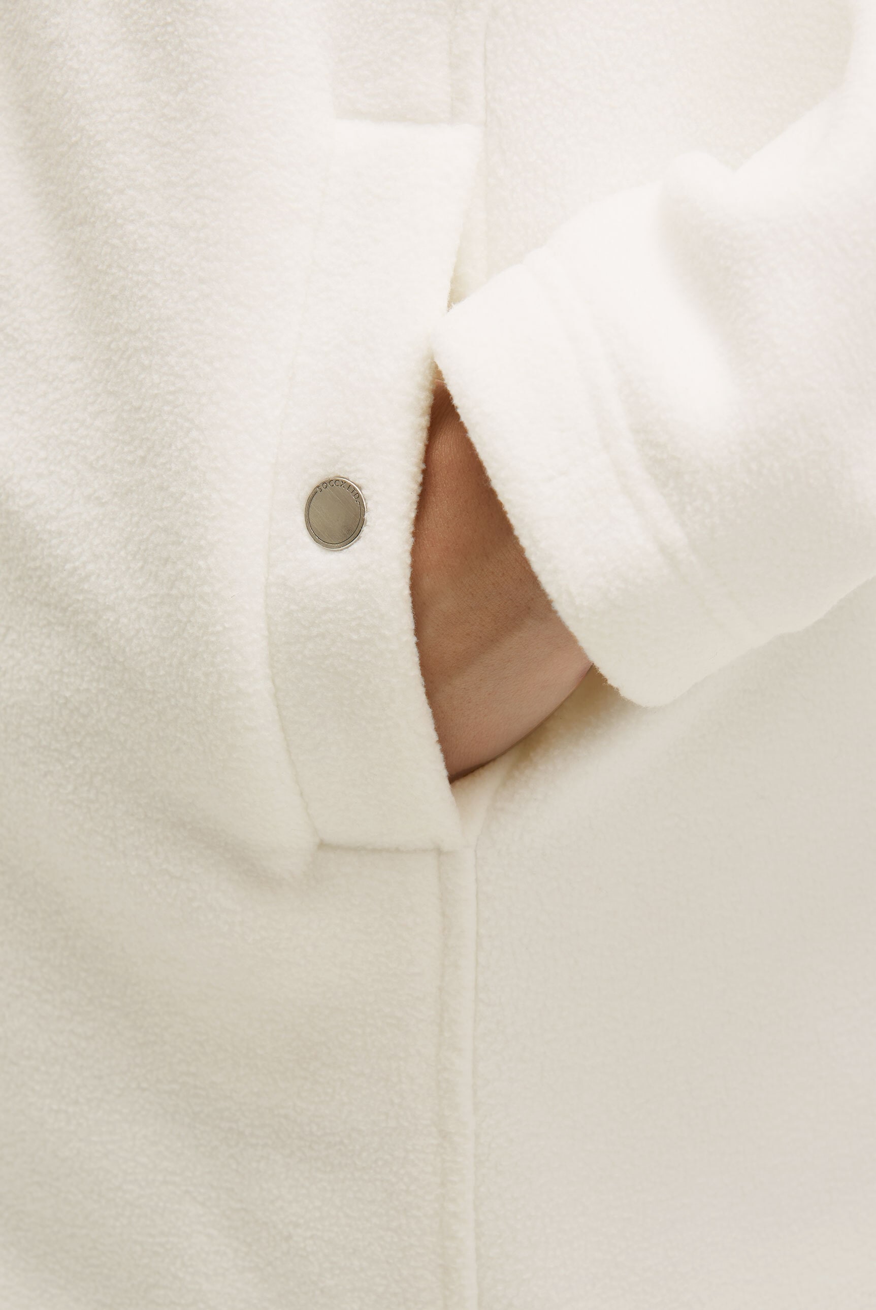 SOCCX Fleecejacke mit Kapuze