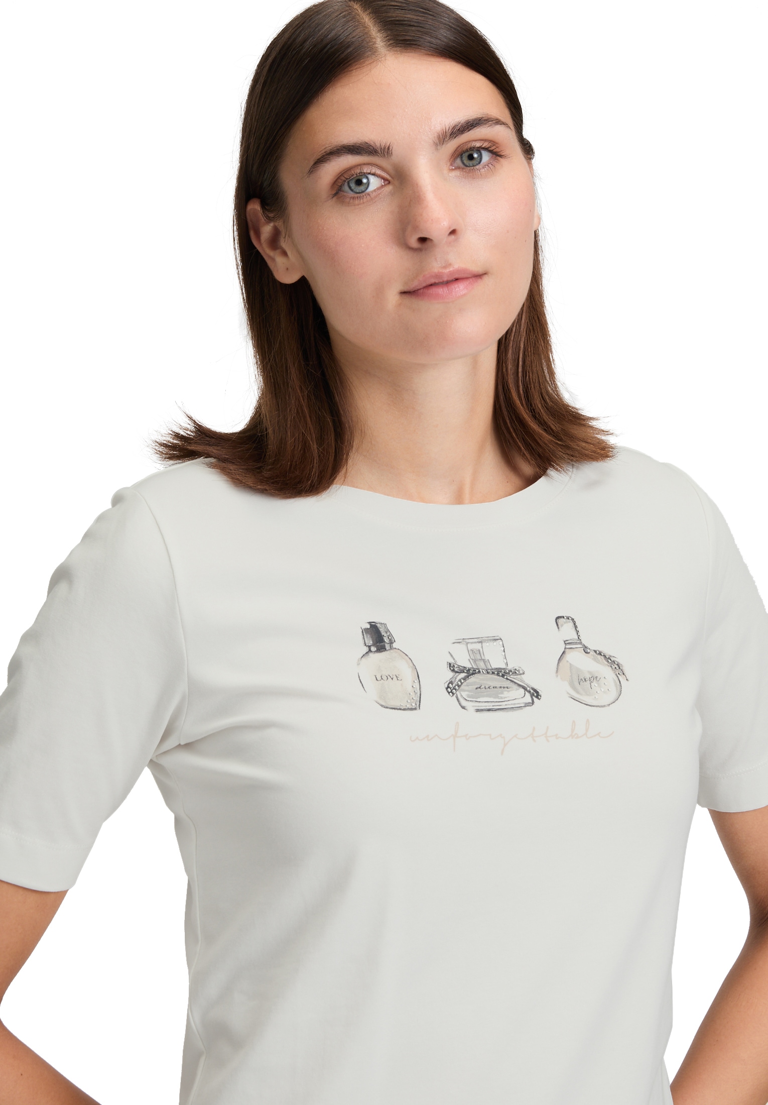 Betty&Co Kurzarmshirt »Betty & Co Damen Casual-Shirt mit Print«, (1 tlg.)