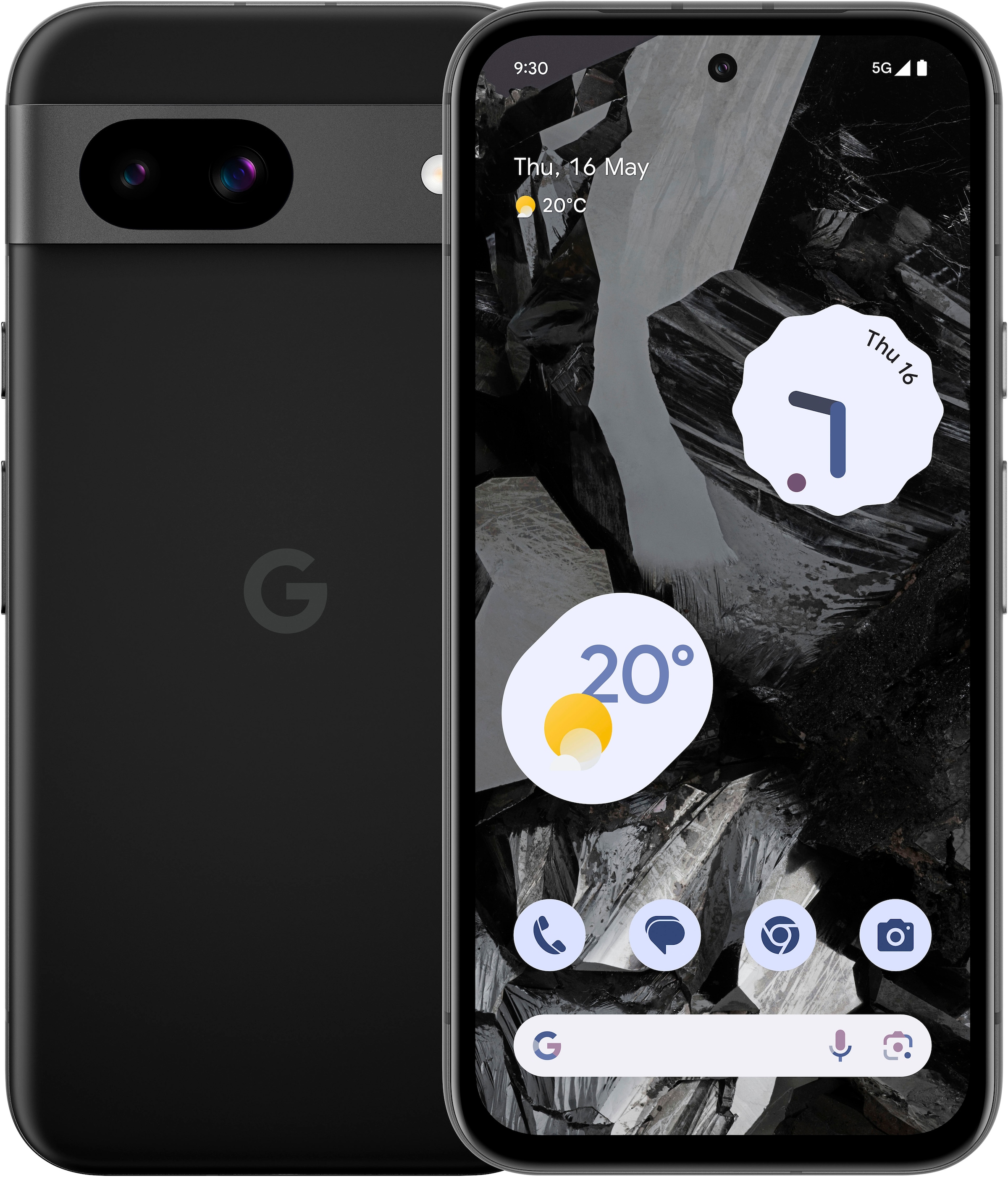 Google Smartphone »Pixel 8a 256GB«, Obsidian, 15,5 cm/6,1 Zoll, 256 GB Speicherplatz, 64 MP Kamera