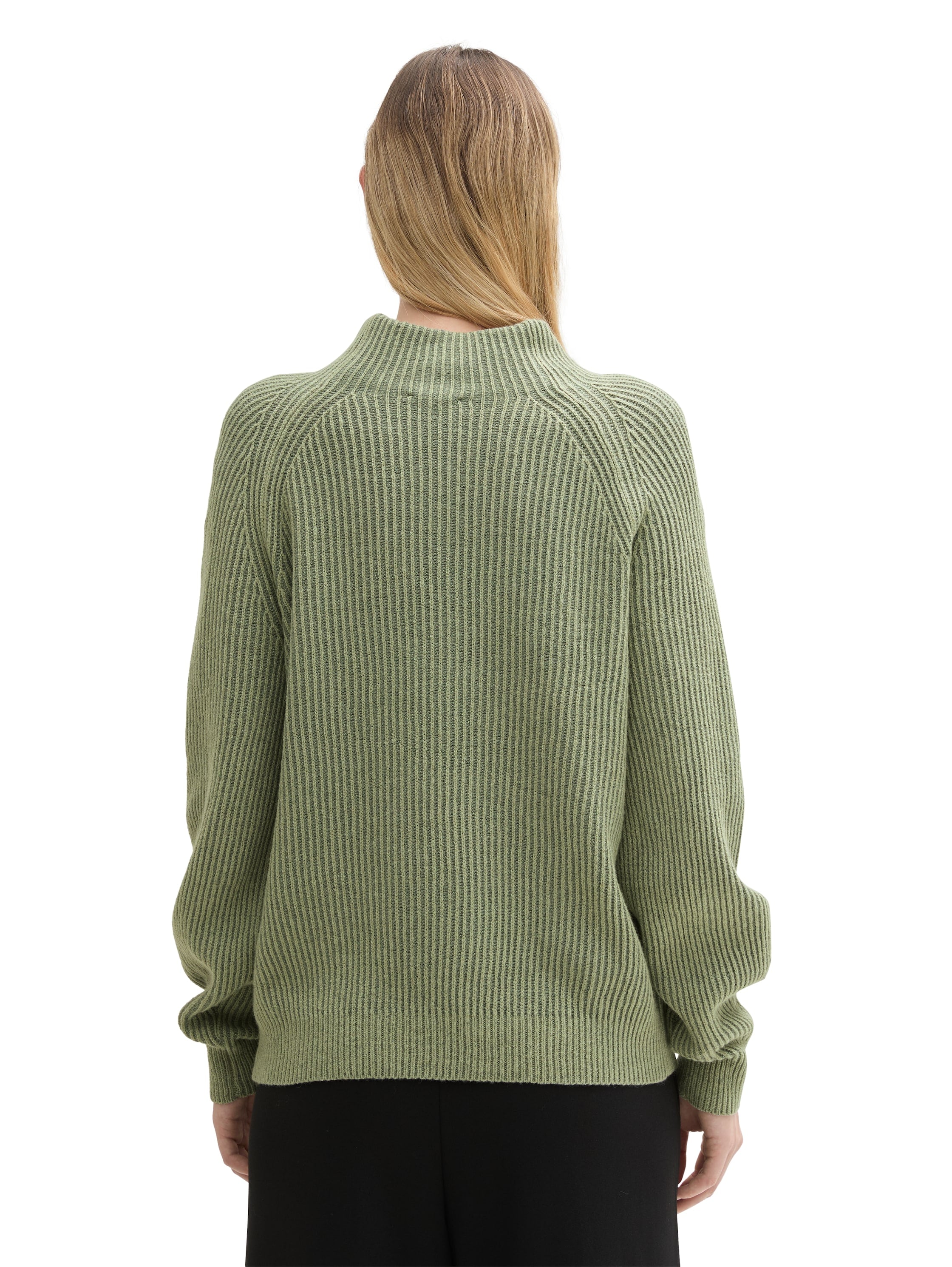 Tom Tailor Damen Pullover KNIT PLATED RIB - Reguler Fit günstig online kaufen