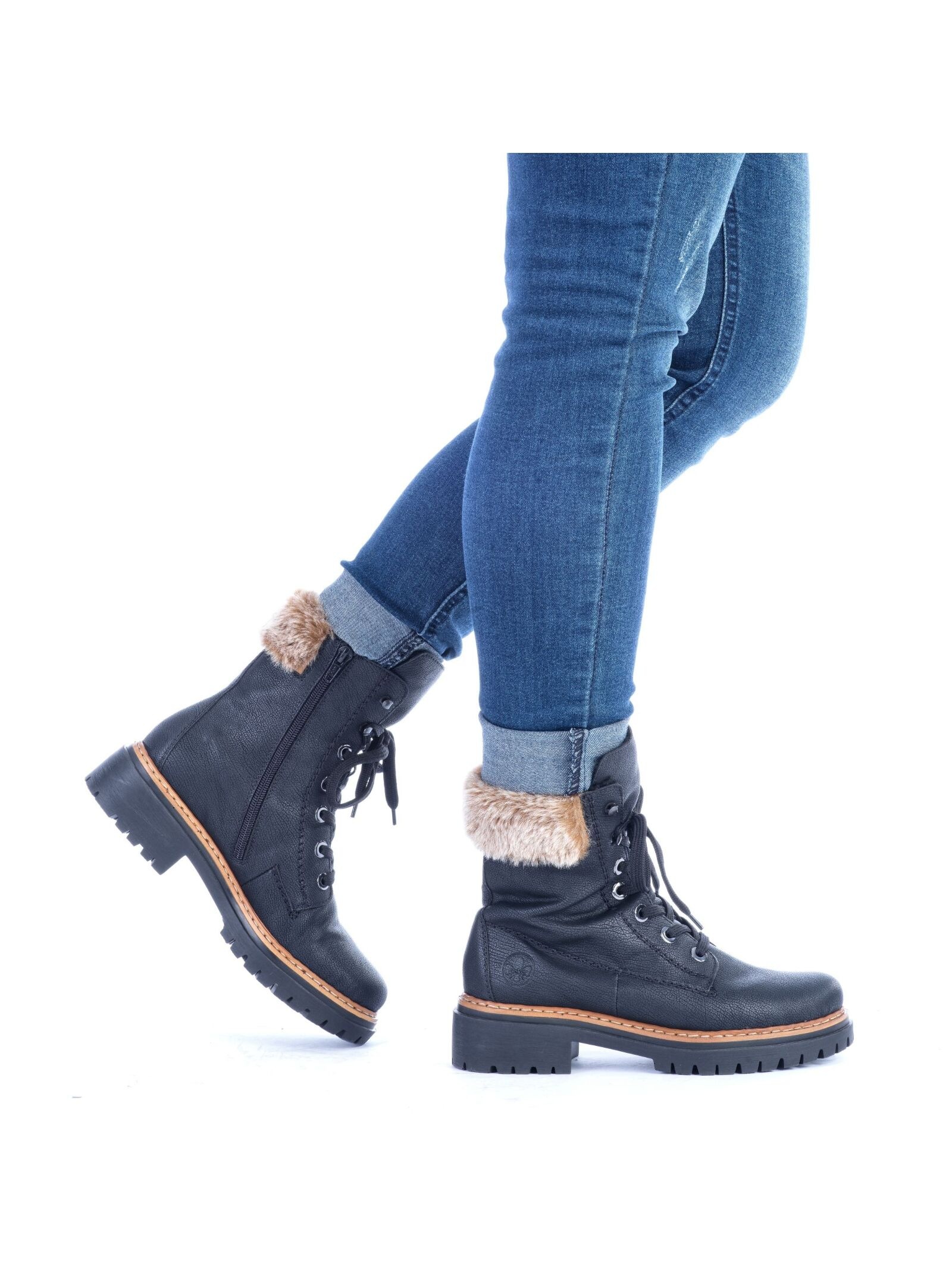 Rieker Schnürstiefelette »Rieker Stiefelette Lederimitat«