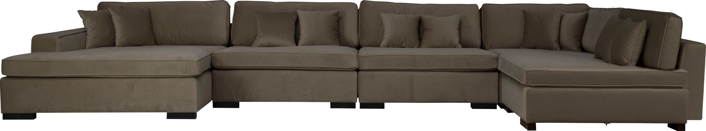 Home affaire Wohnlandschaft "Skara XXL U-Form", Lounge-Sofa XXL mit Federke günstig online kaufen