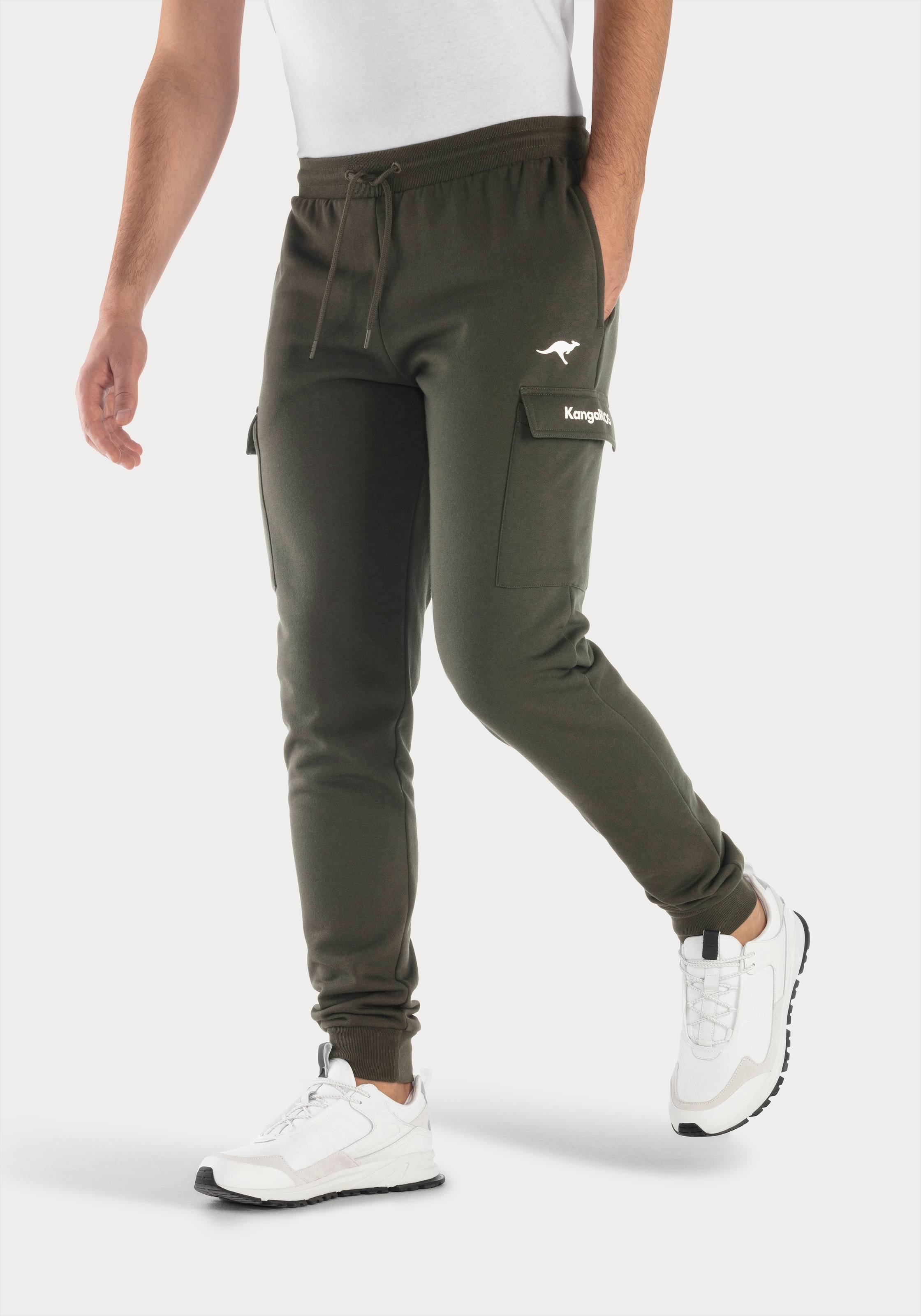 KangaROOS Sweathose "lange Jogginghose, mit Kordel, Relaxhose", leichte Sweat-Qualtität