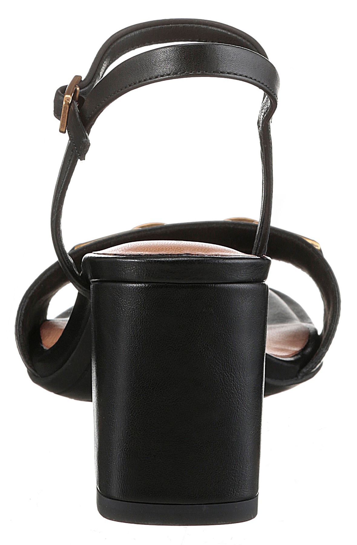 Tamaris Sandalette, Blockabsatz, Abendschuh, Sommerschuh mit edler Zierkette