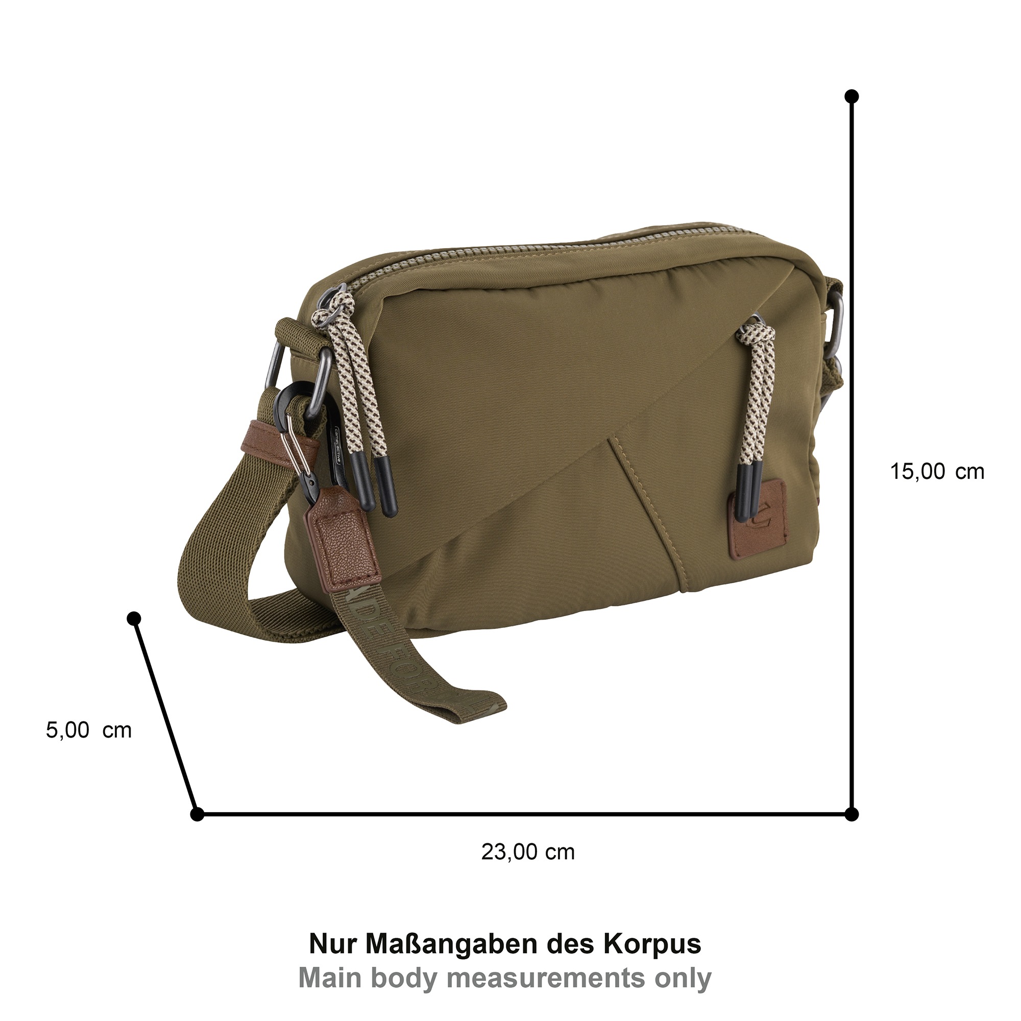 camel active Handtasche "Aurum" aus recyceltem, robusten Nylon leichtgewich günstig online kaufen