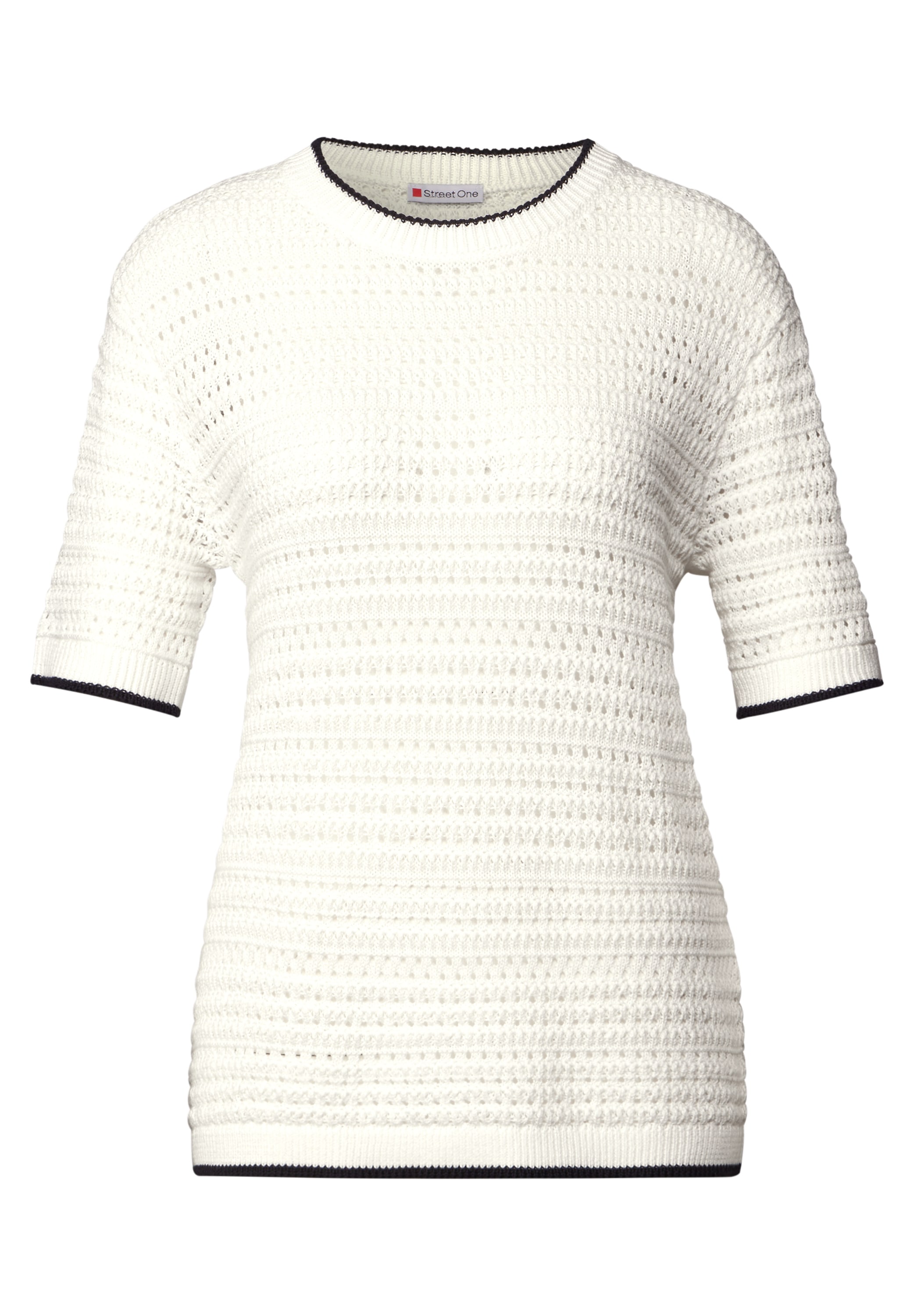 STREET ONE Strickpullover, aus reiner Baumwolle