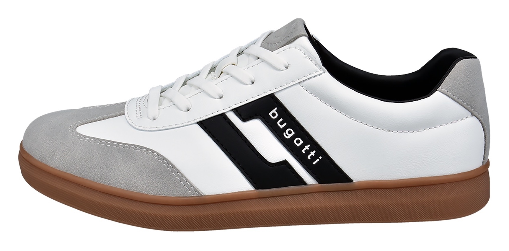 bugatti Sneaker, Retro Sneaker, Schnürschuh, Freizeitsneaker mit softem Schaftrand