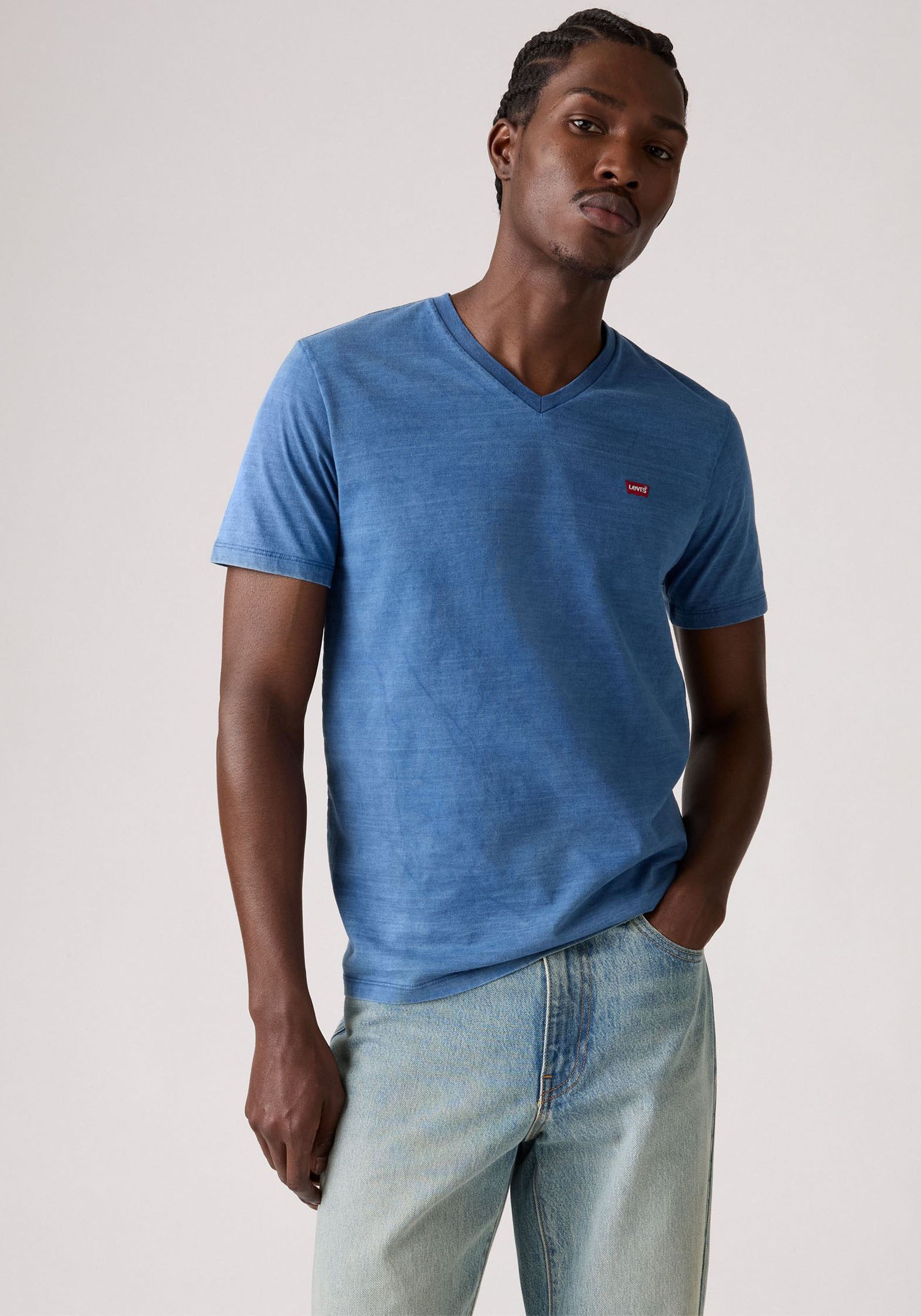 Levis V-Shirt "LE ORIGINAL HM VNECK", mit Logostickerei günstig online kaufen