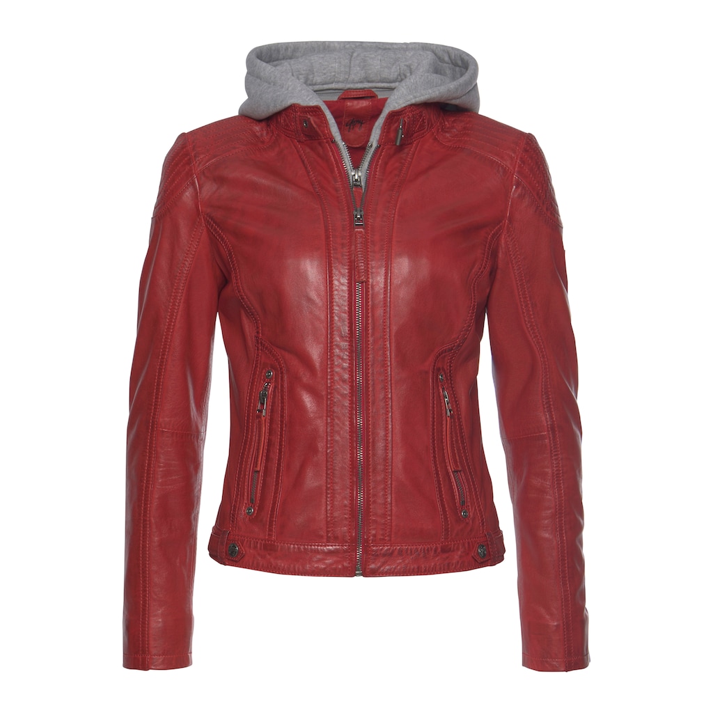 Gipsy Lederjacke »Junja«, mit Kapuze