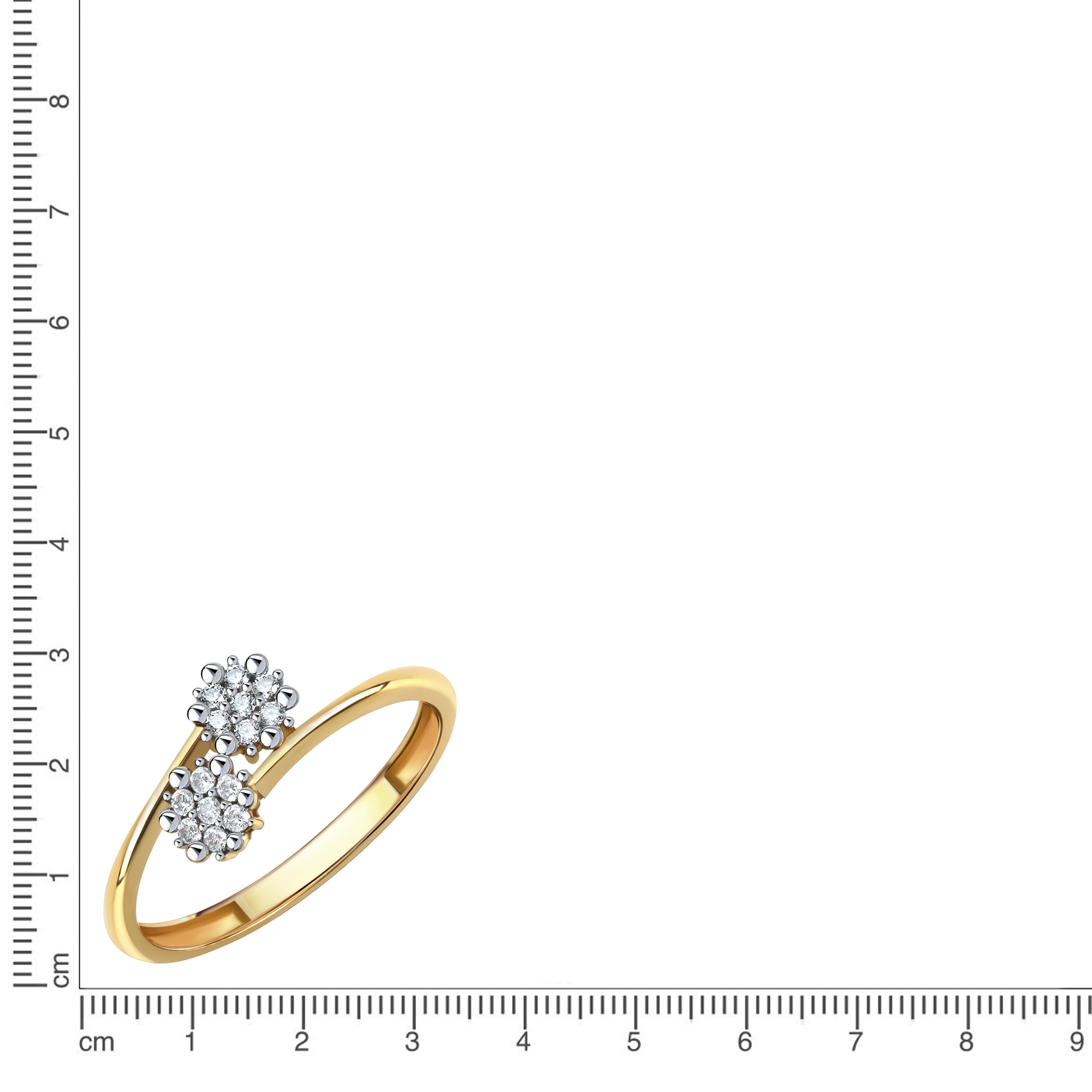 Fascination by Ellen K. Fingerring »Gold 375 mit 14x Zirkonia weiß«