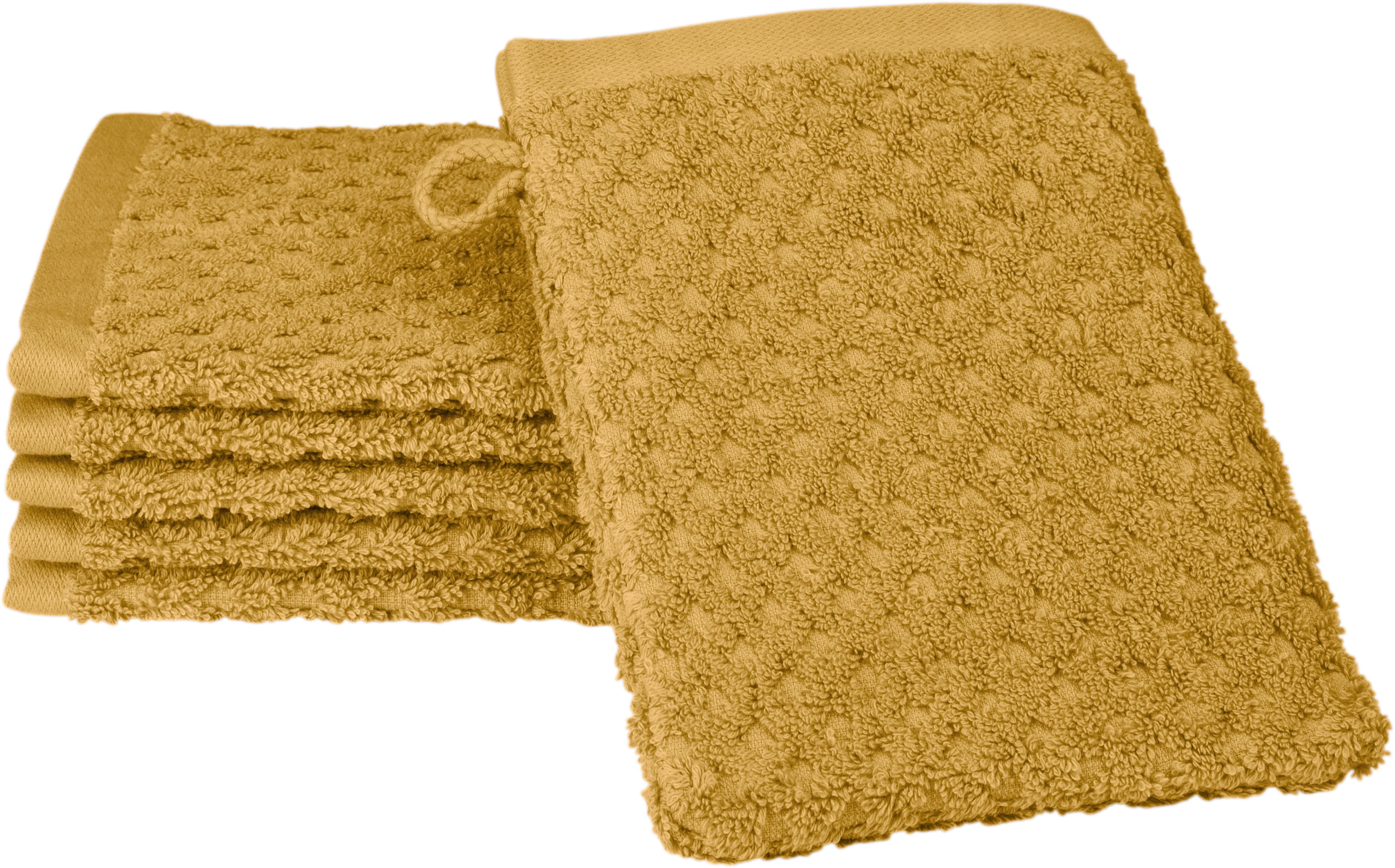 ROSS Waschhandschuh »Harmony«, (6 Baumwolle auf | Rechnung tlg., BAUR % Waschhandschuhe), 6 100