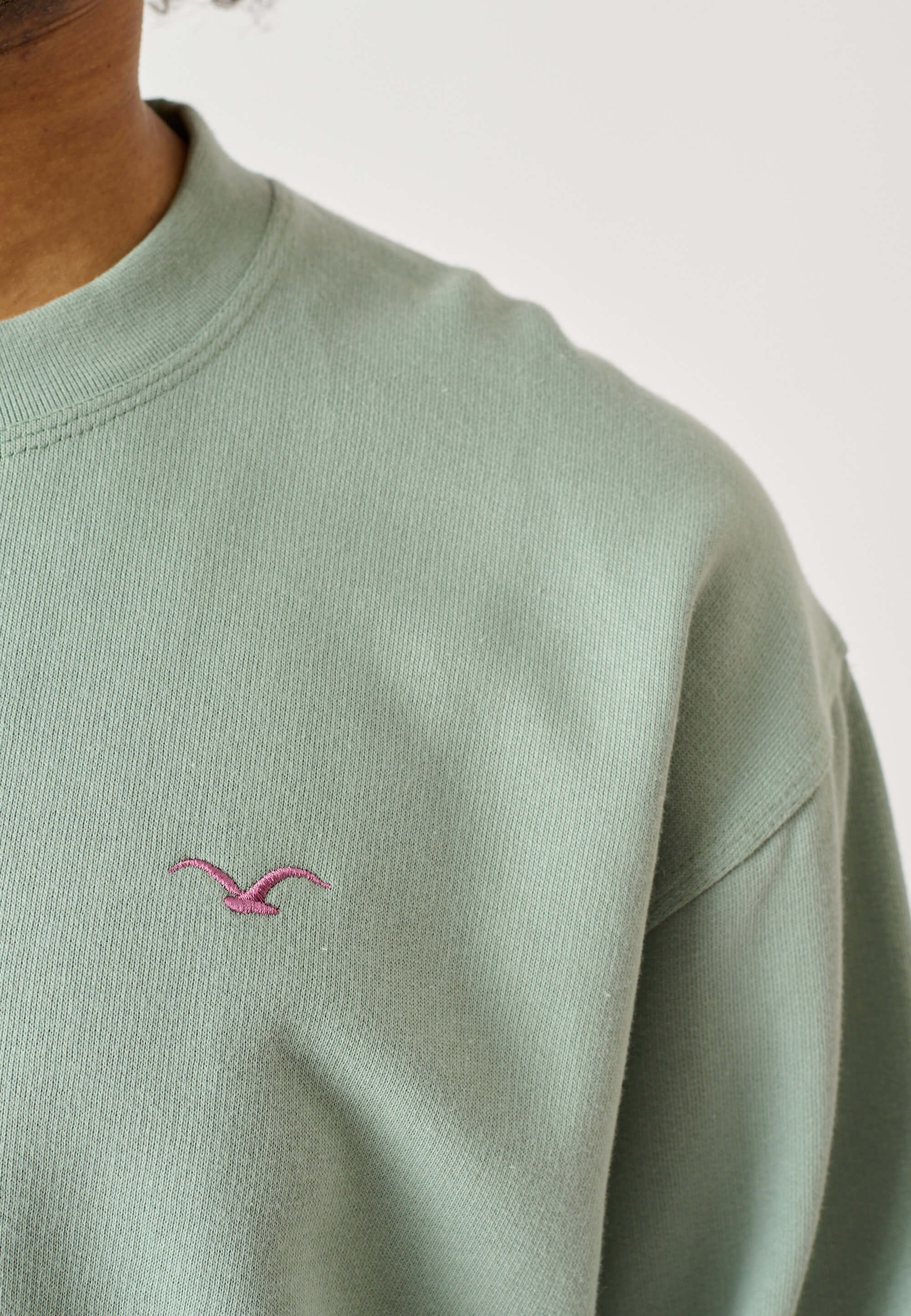 Cleptomanicx Sweatshirt »Ligull Boxy«, mit kleiner Möwenstickerei