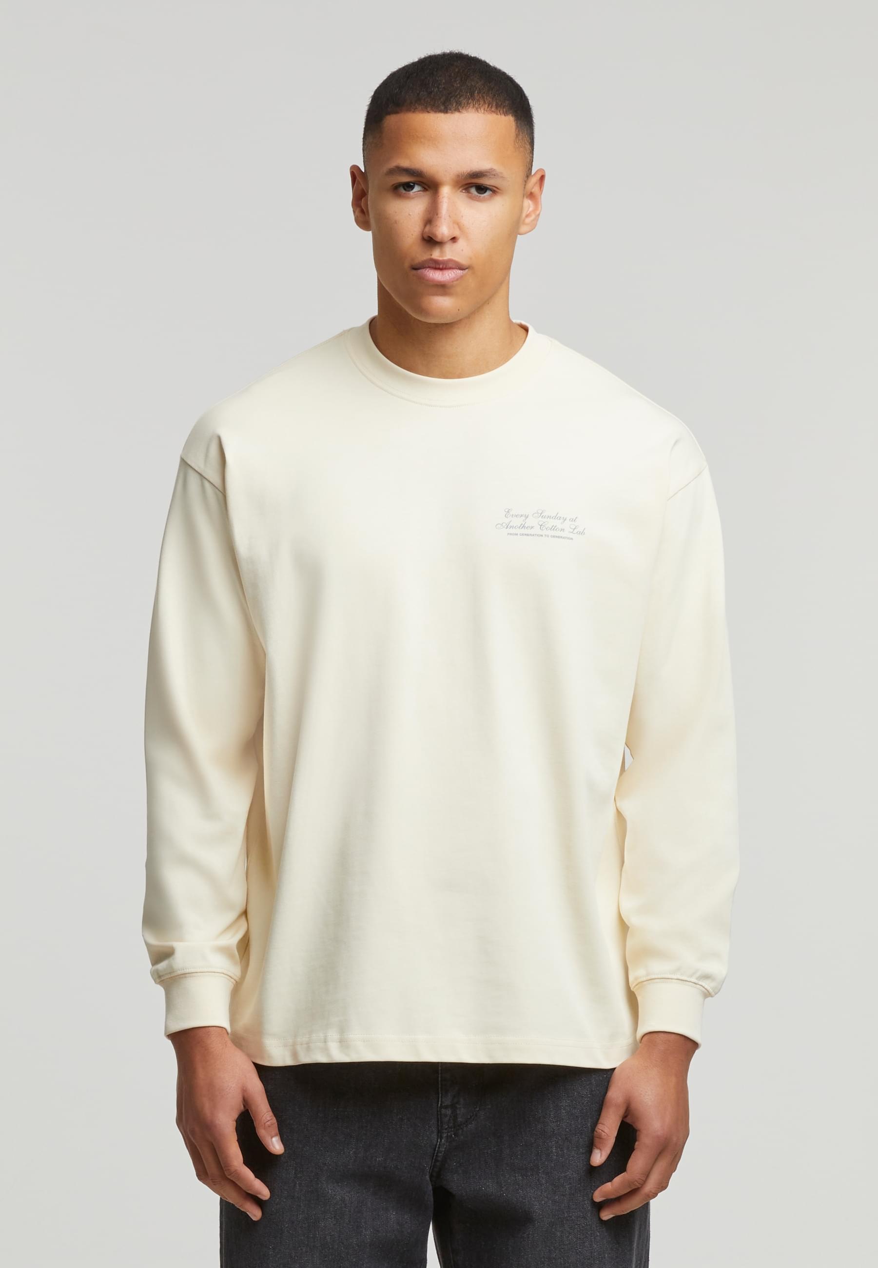 Another Cotton Lab Rundhalspullover »Another Cotton Lab Pie Day Oversized Longsleeve«, (1 tlg.)