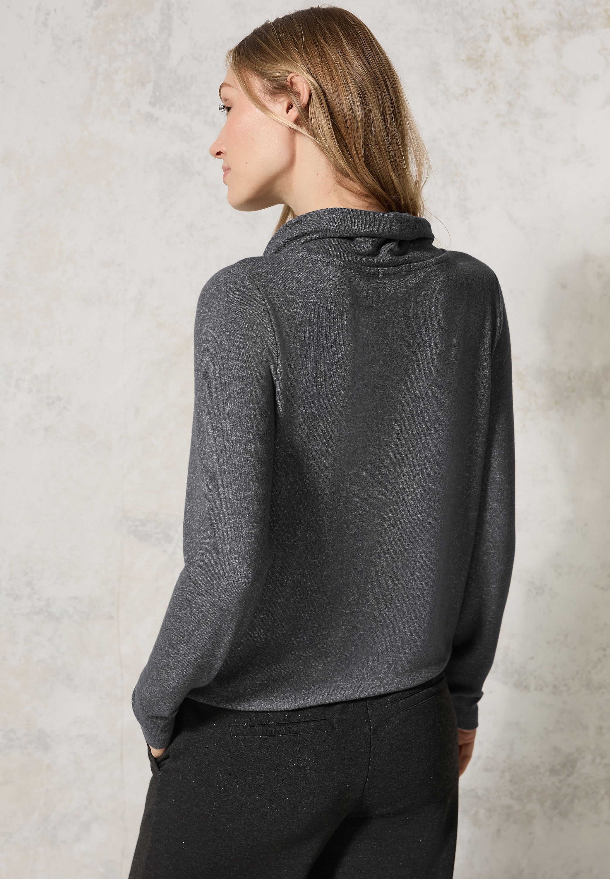 Cecil Langarmshirt, mit Tunnelzugsaum