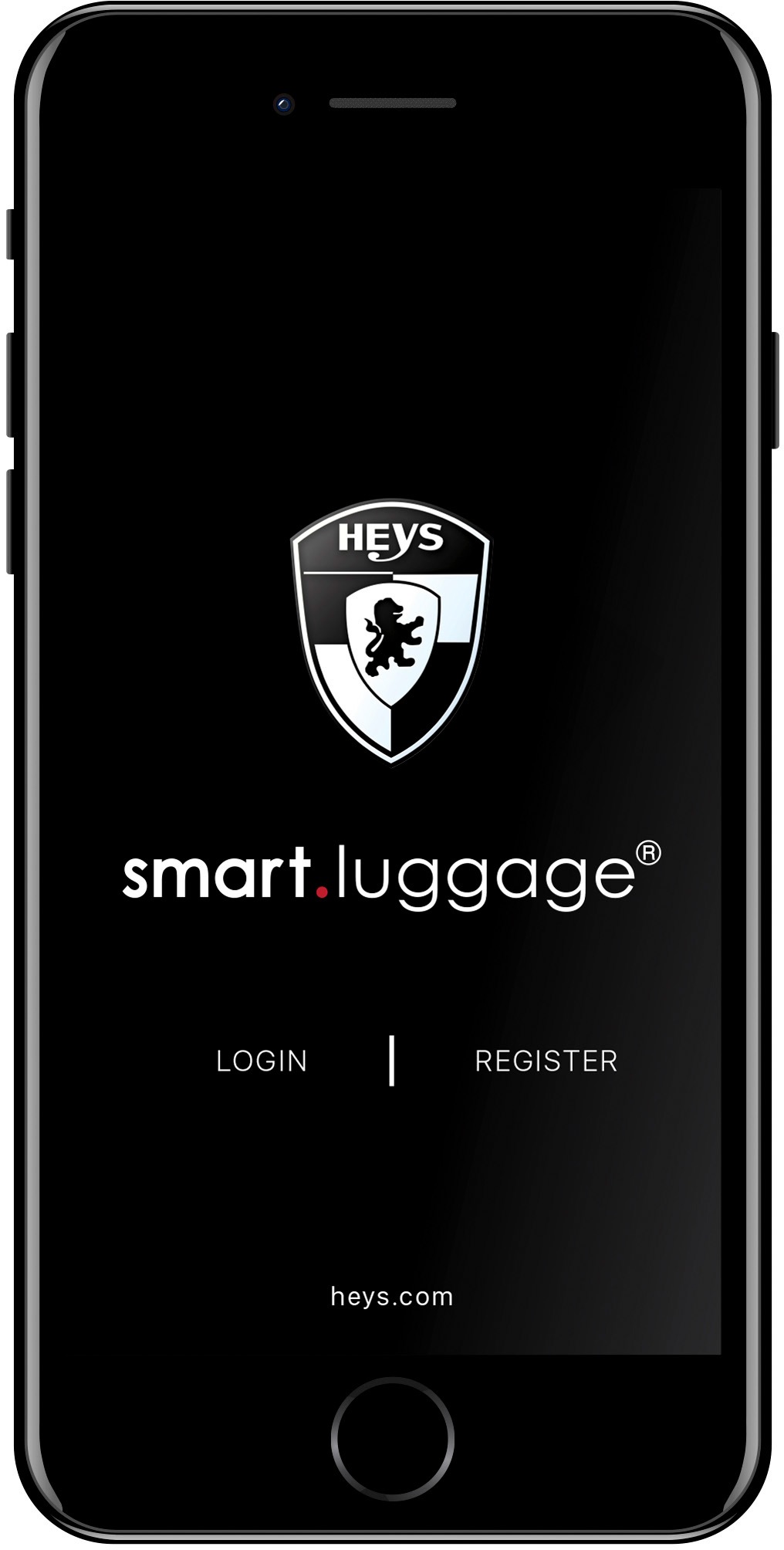 Heys Hartschalen-Trolley »Smart Luggage®, 53 cm, Burgund«, 4 Rollen, Handgepäck vollständig venetztes High-End-Gepäck mit App-Funktion