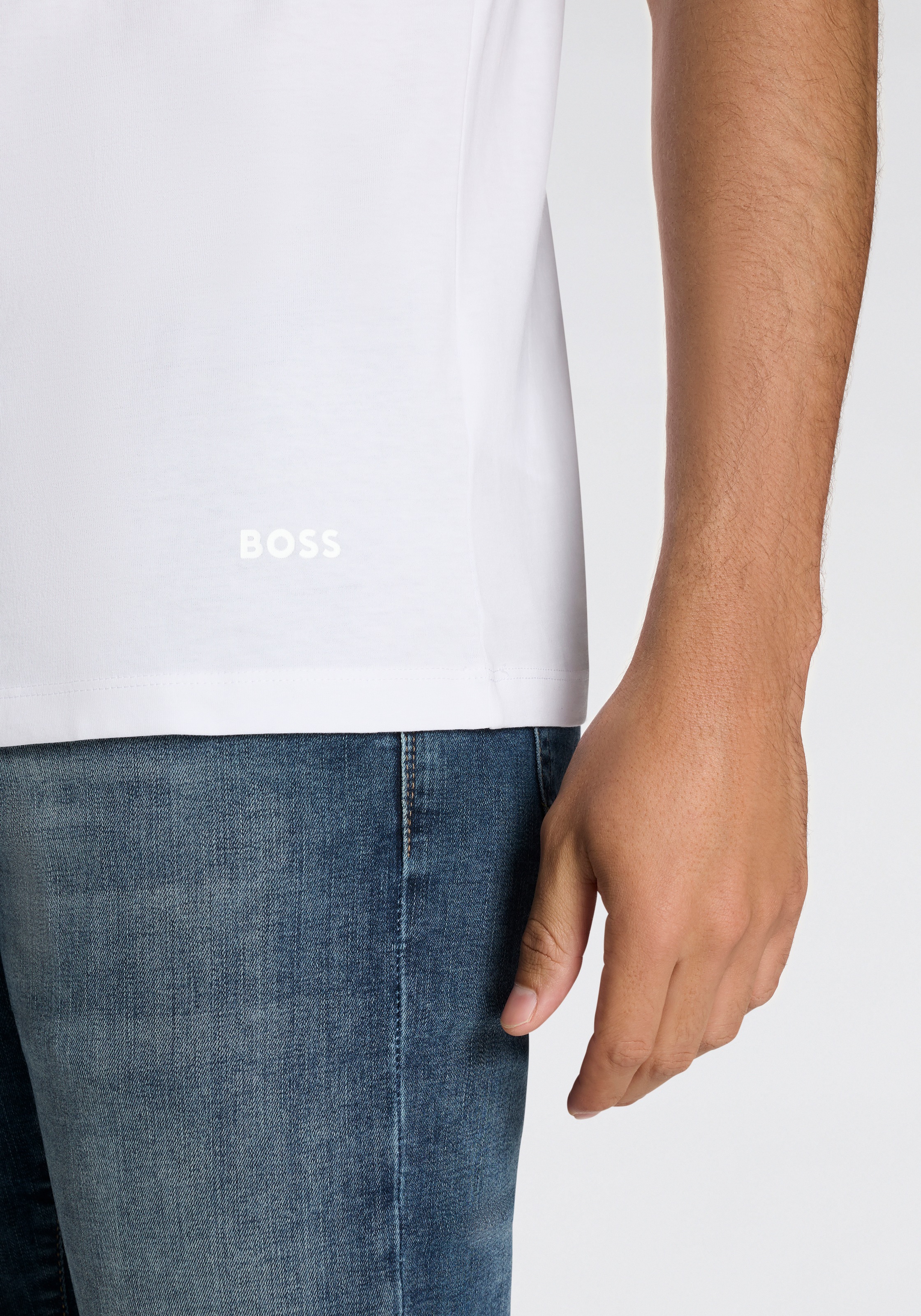 BOSS T-Shirt "5 Pack Authentic", 5 Stk. Basic, Rundhals Sparpackung Set Log günstig online kaufen