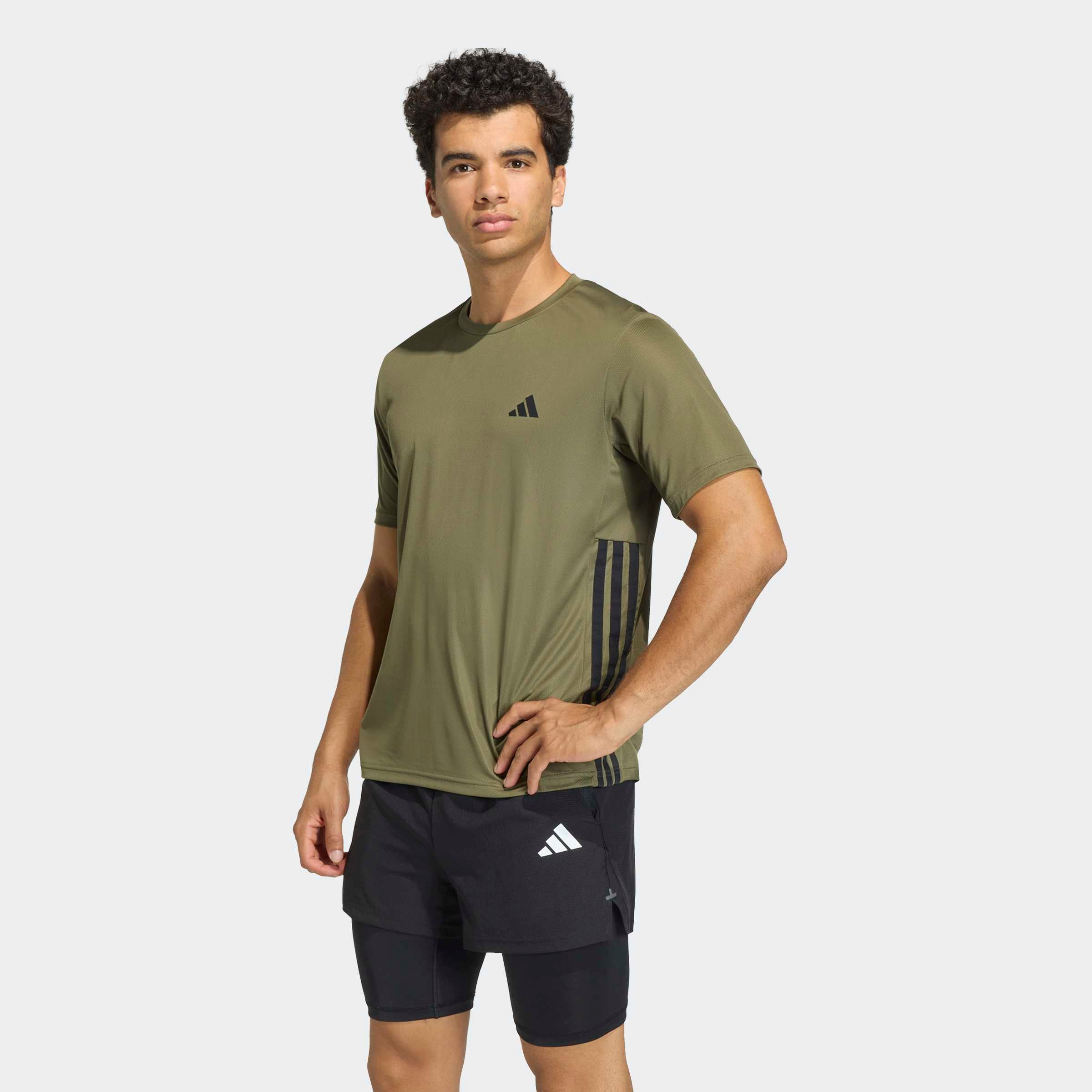 Adidas Performance T-Shirt "Workout Essentials Base 3-Streifen"