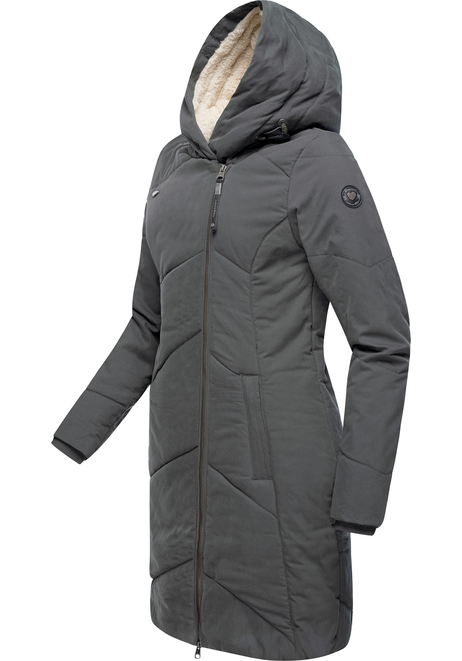 Ragwear Wintermantel »Gordon Long«, gesteppter Winterparka mit asymmetrischem Kragen