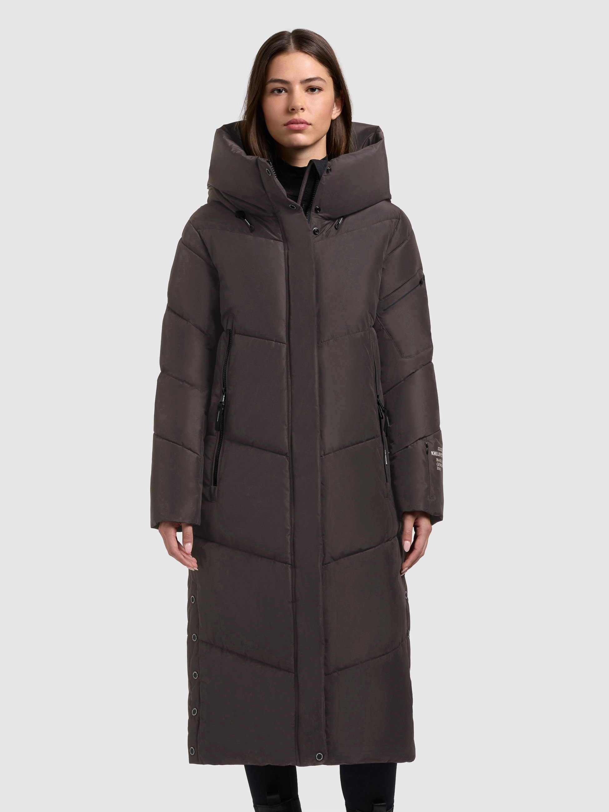 khujo Steppmantel "PULSET MATT" große Kapuze, Reißverschlusstaschen günstig online kaufen