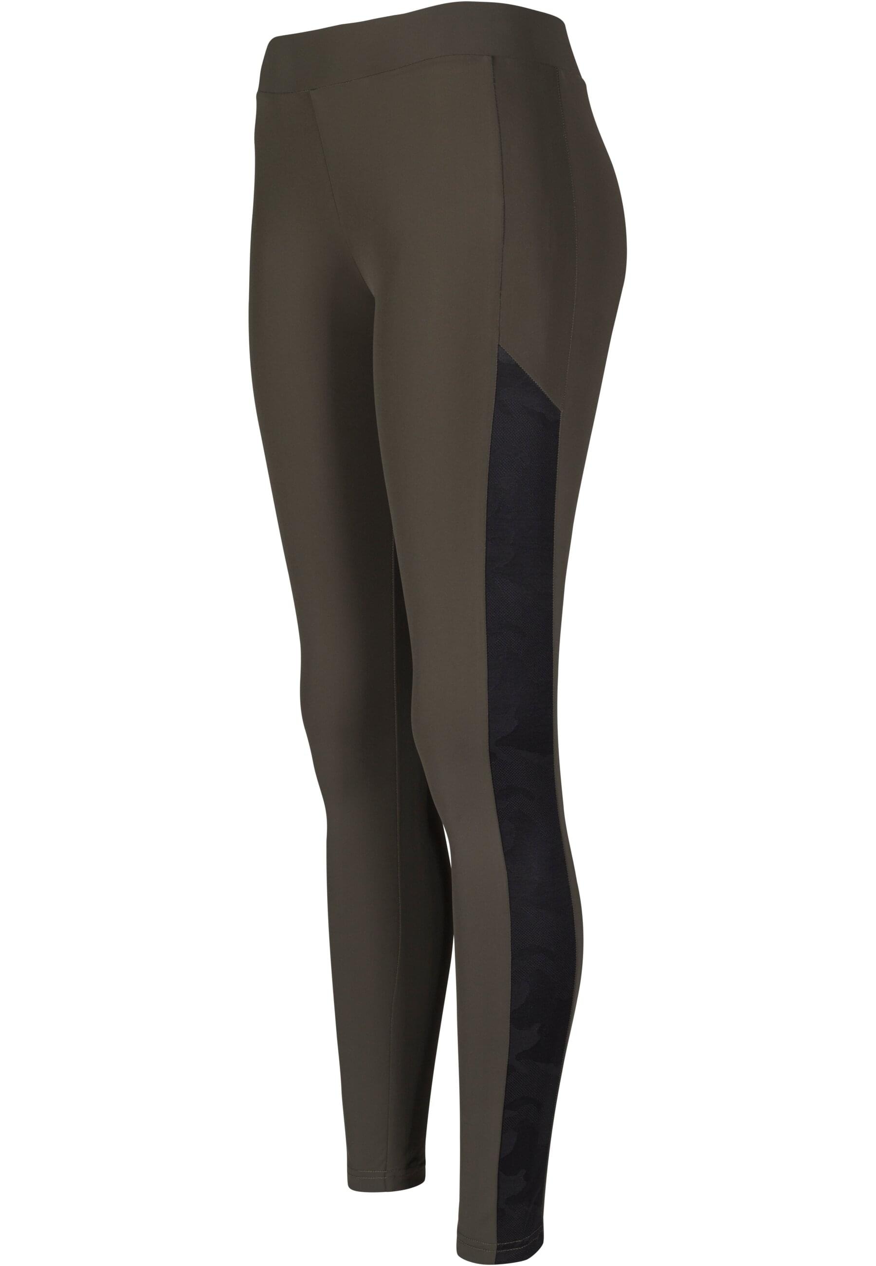 URBAN CLASSICS Leggings »Urban Classics Damen Ladies Jacquard Camo Striped Leggings«, (1 tlg.)