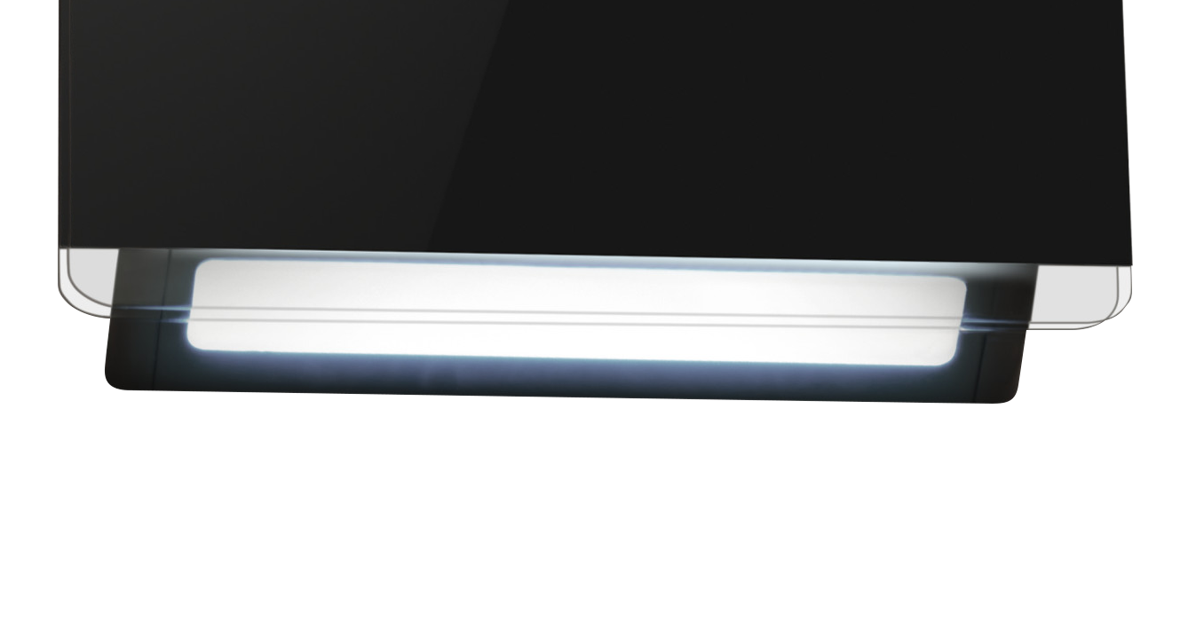 Amica Kaminhaube »KHF 695 601 S« Edles Schwarz, LED-Stripe – per Geste alles im Blick