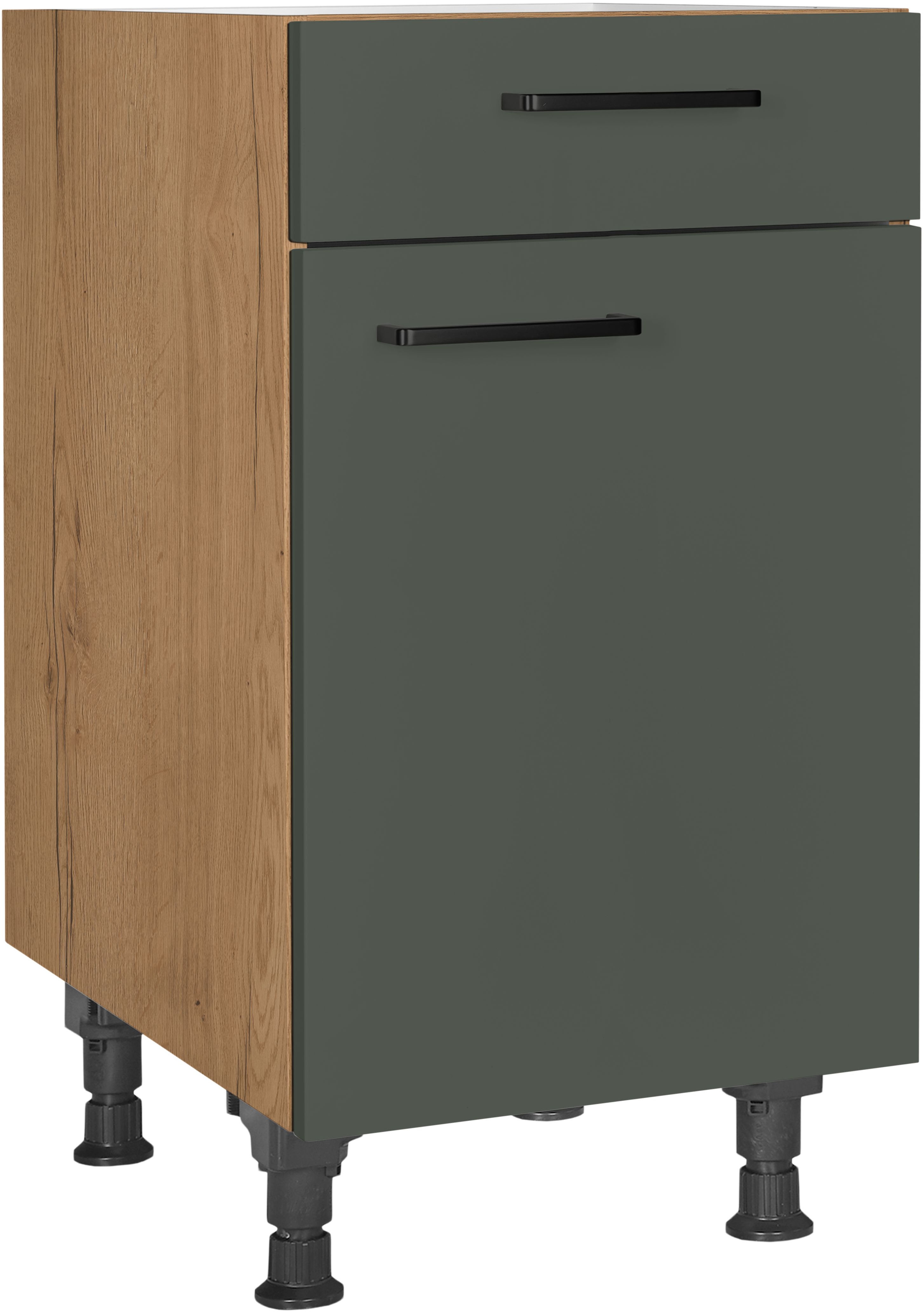 nobilia ""Easytouch", Ausrichtung wählb., vormontiert, in den Breiten 30, 45 &" 60 cm Breite, mit höhenverstellbaren Sockelfüßen, vormontiert
