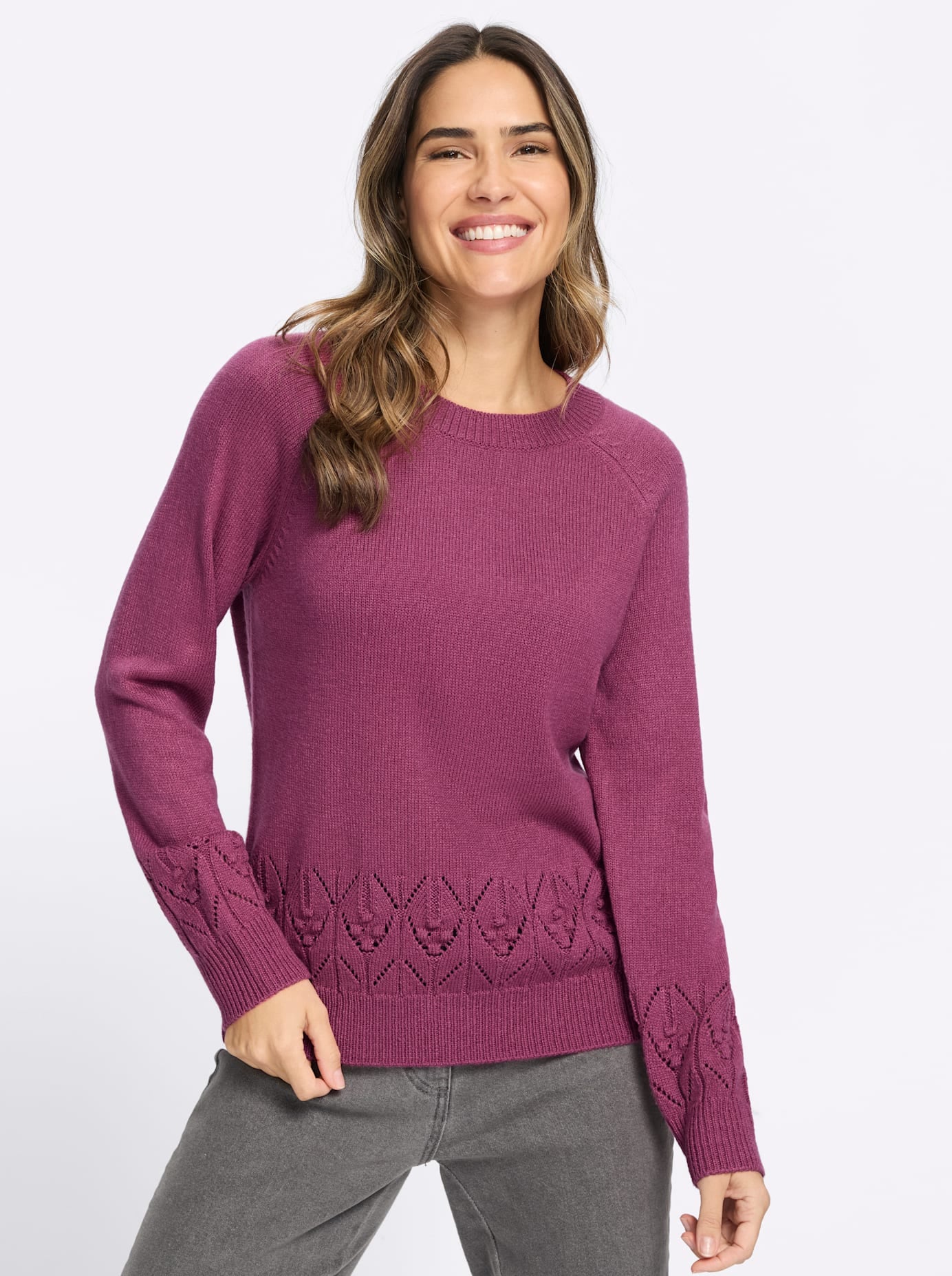 Classic Basics Rundhalspullover "Langarm-Pullover"