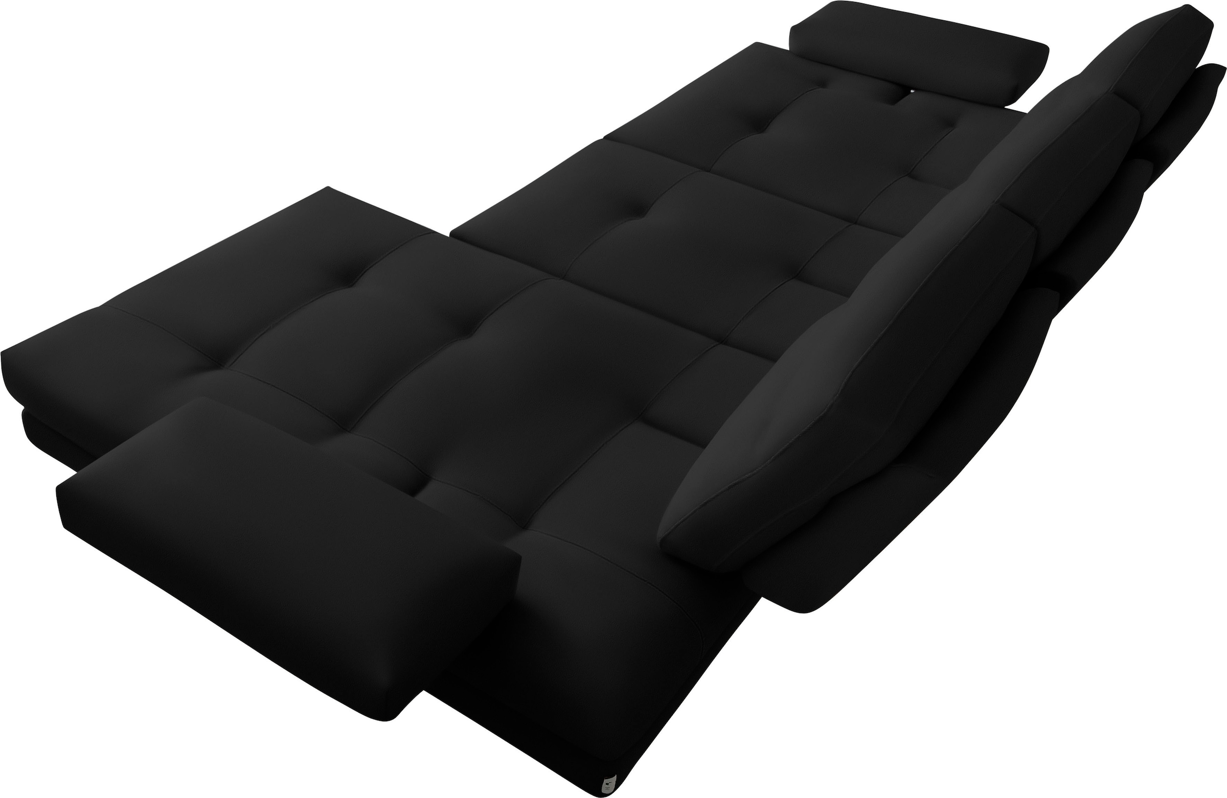 CALIA ITALIA Ecksofa »Toby Wing, L-Form, Designsofa mit sensationellem Sitzkomfort«, inklusive Sitztiefenverstellung, Füße in chrom glänzend