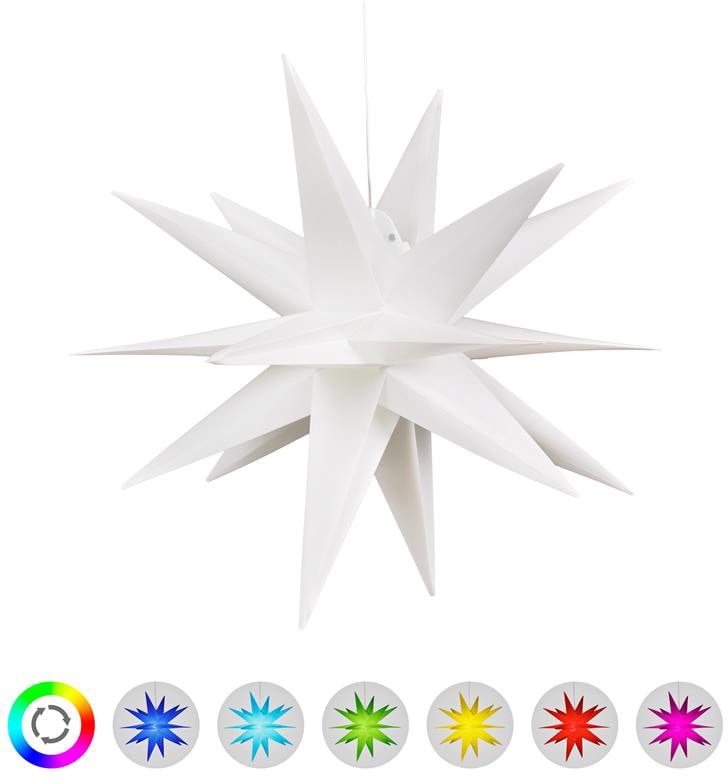 BONETTI LED Stern »Weihnachtsstern, 3D cm, aussen bestellen | Nordlicht«, Weihnachtsdeko 57 6-Stunden- Farbwechsler, BAUR Ø mit und Timer
