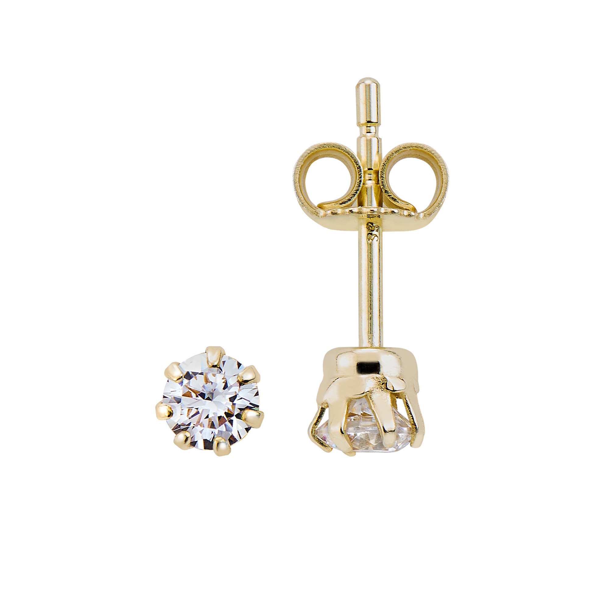 Vivance Paar Ohrstecker »333 Gold 3,5mm Zirkonia«