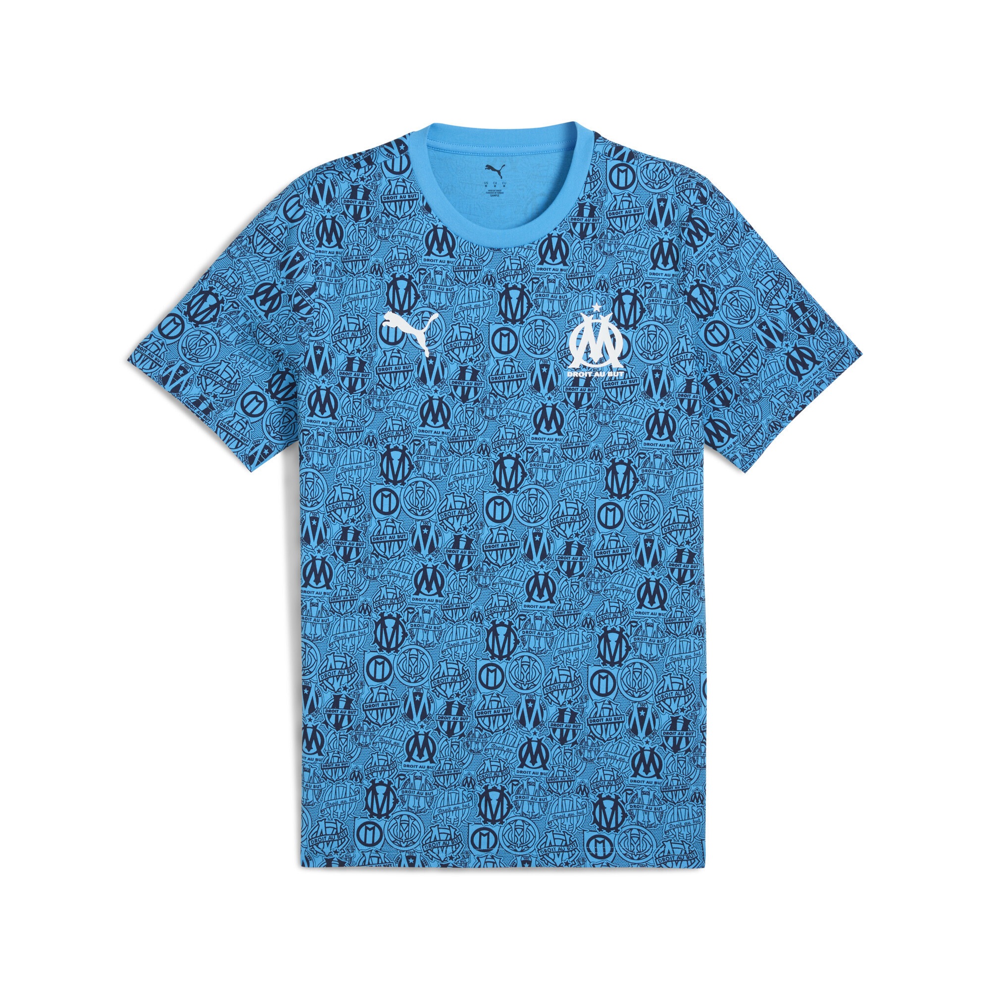 PUMA T-Shirt "Olympique de Marseille FtblCulture T-Shirt mit Allover-Print" günstig online kaufen