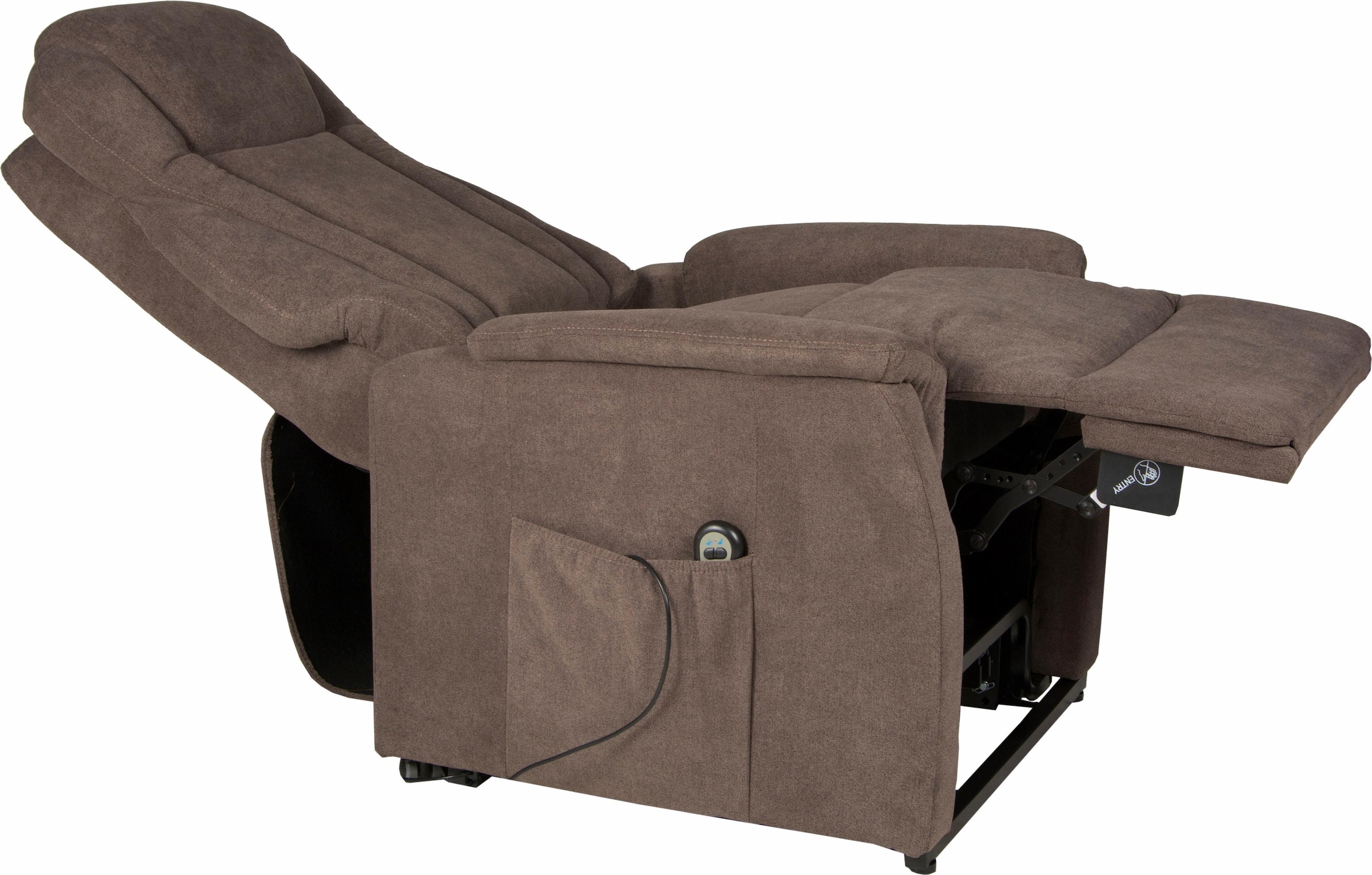 Duo Collection TV-Sessel »Toronto XXL mit elektrischer Aufstehhilfe und Relaxfunktion«, bis 150kg belastbar, Taschenfederkern, Stahlwellenunterfederung