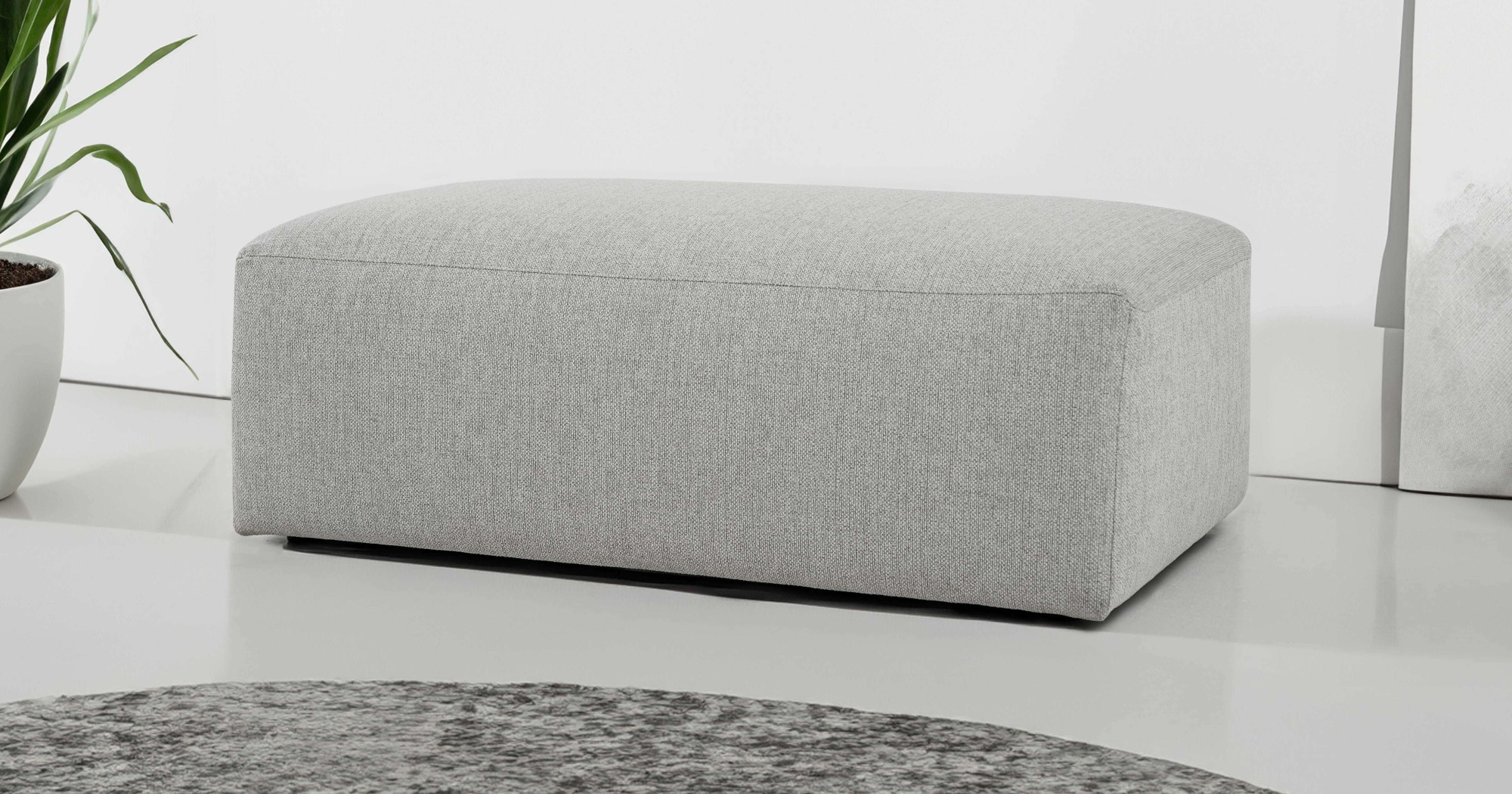 INOSIGN Polsterhocker "Koa", Wellenunterfederung, weicher Lounge-Sitzkomfor günstig online kaufen