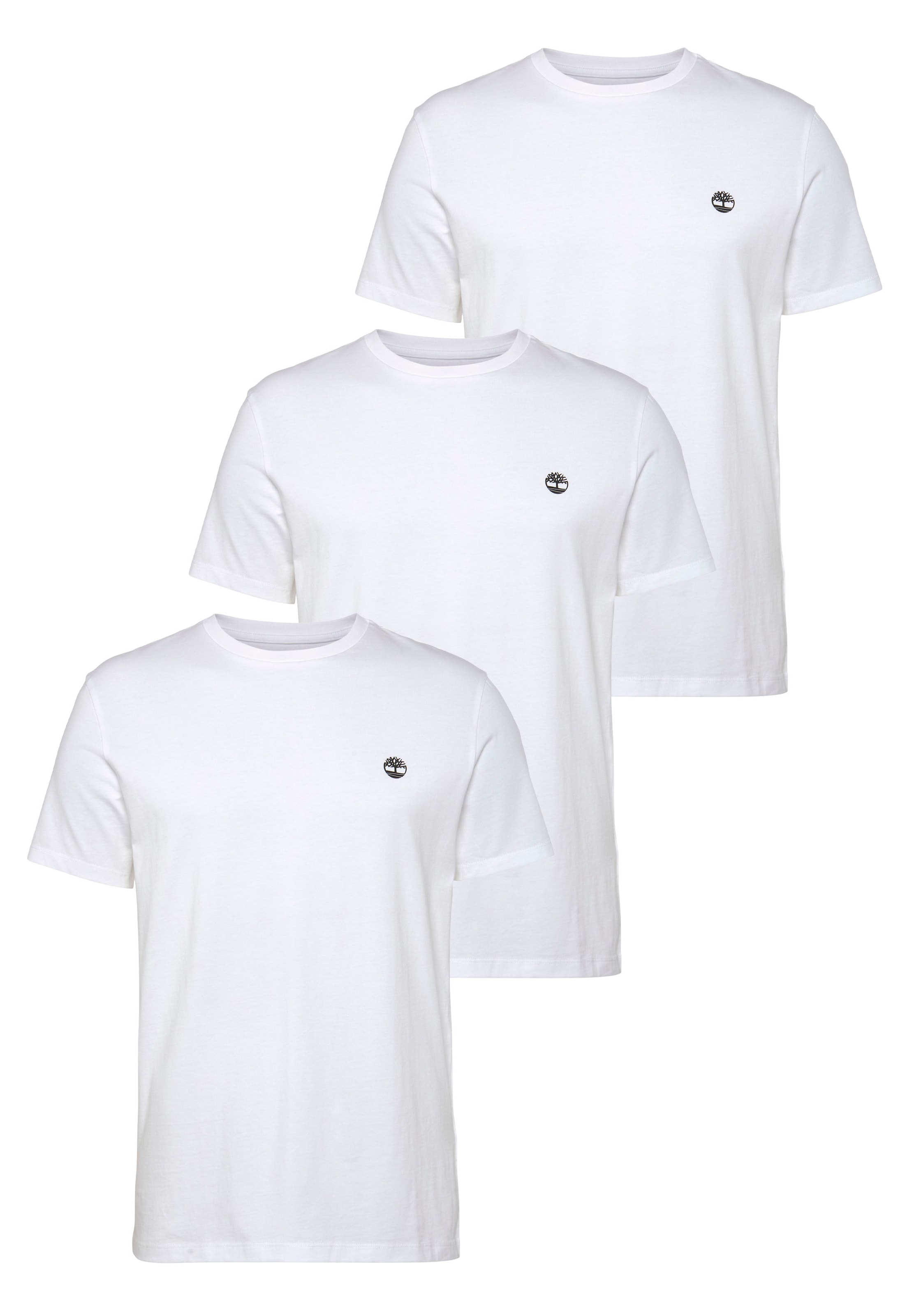 Timberland T-Shirt "DUNSTAN RIVER 3xPack Tee" Set, 3 Stk. 3er-Pack, Kurzarm-Design, Casual-Stil, aus Baumwolle