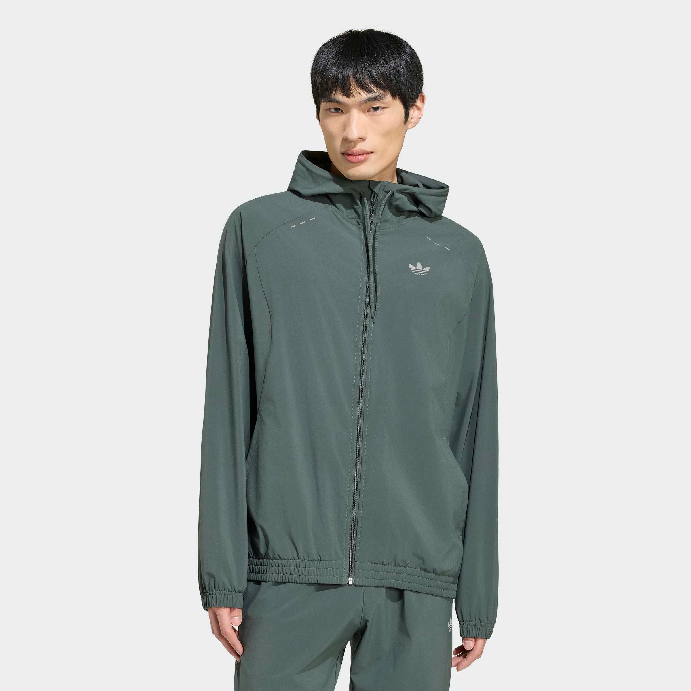 adidas Originals Kapuzensweatshirt "TECH TREFOIL ESSENTIALS ORIGINALS, KAPUZE, DURCHGEHENDER REISSVERSCHL"
