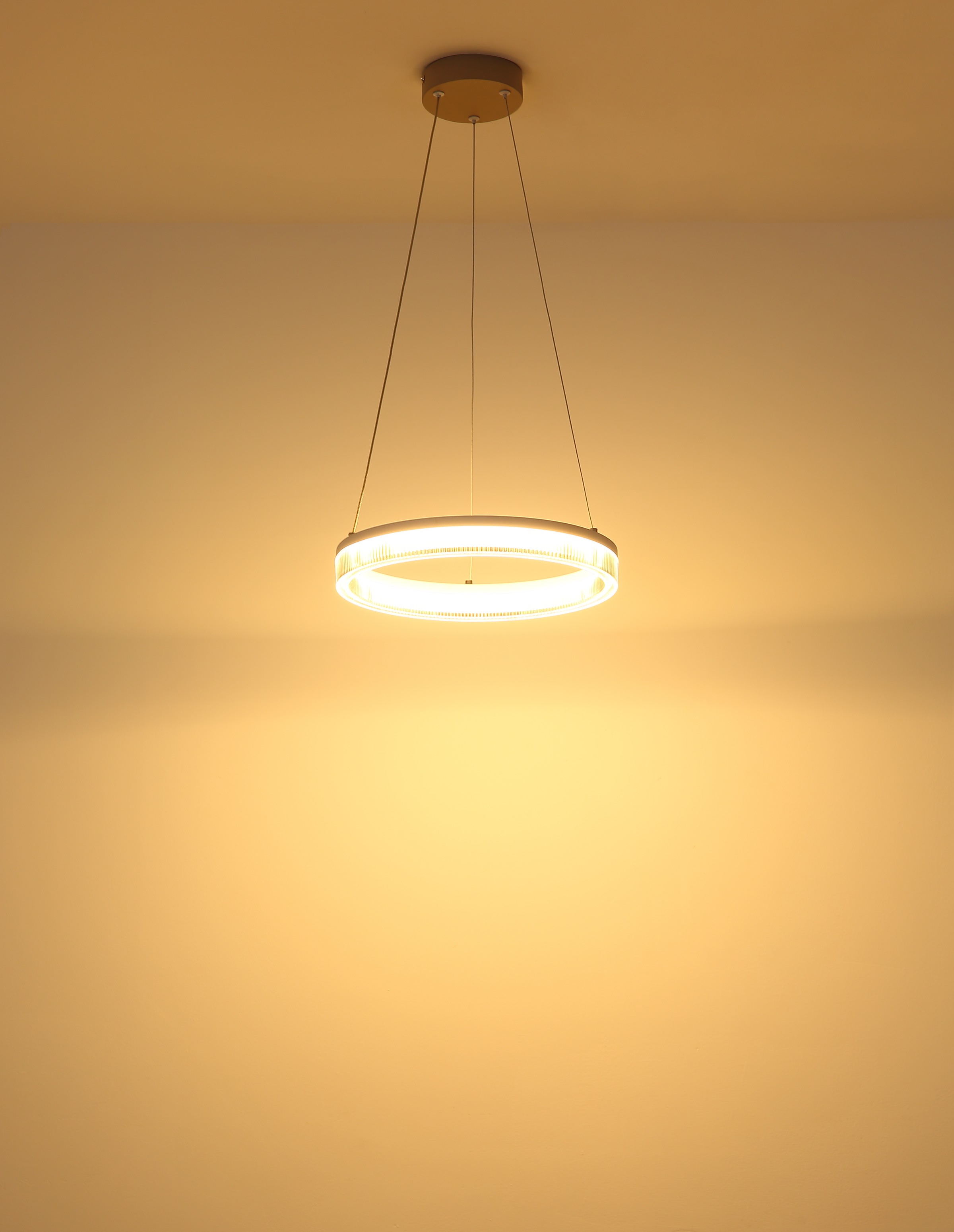 GLOBO LIGHTING Hängeleuchte »ZARA« LED-Modul 1 Stk. Warmweiß LED Hängeleuchte für Esszimmer sandfarben
