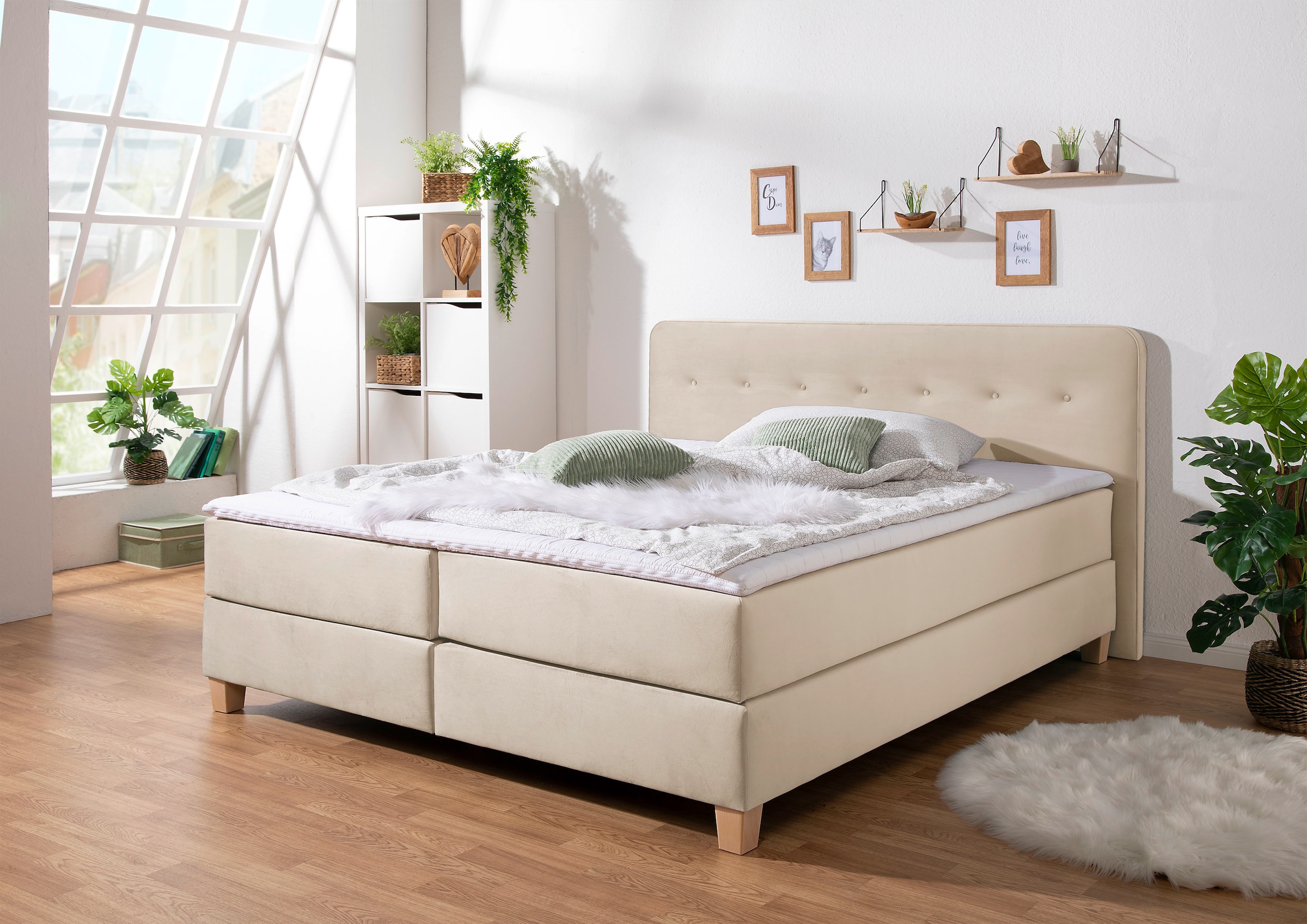 Home affaire "Fargo" in Überlänge 220 cm, mit Topper, 3 Ausführungen, 4, Breiten