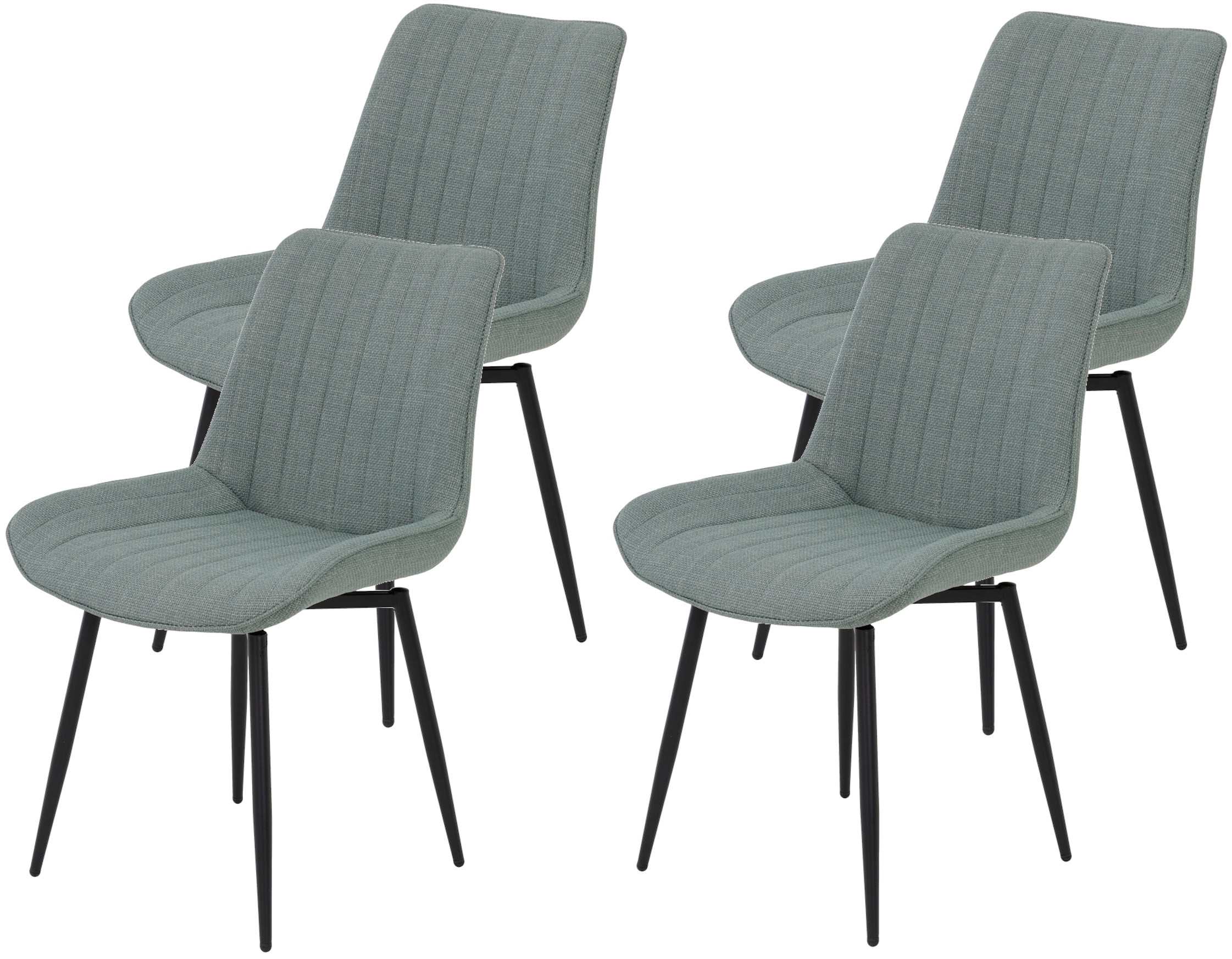 HELA Drehstuhl "Vierfußstuhl BERGEN" (Set) 4 Stk.Esszimmerstuhl, XL-Sitzbre günstig online kaufen