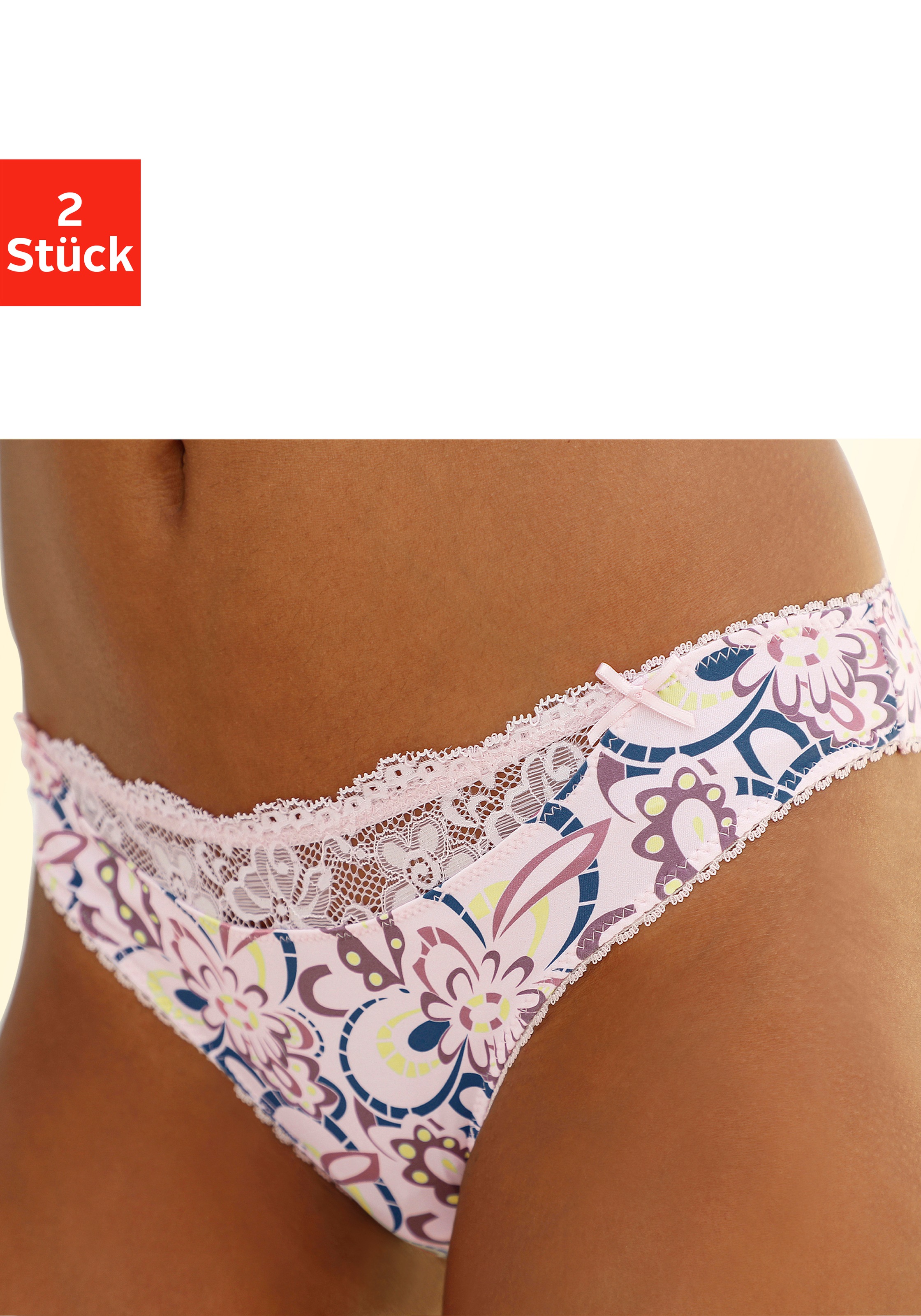 Nuance Slip 2 Stk. mit Spitzeneinsatz vorne günstig online kaufen