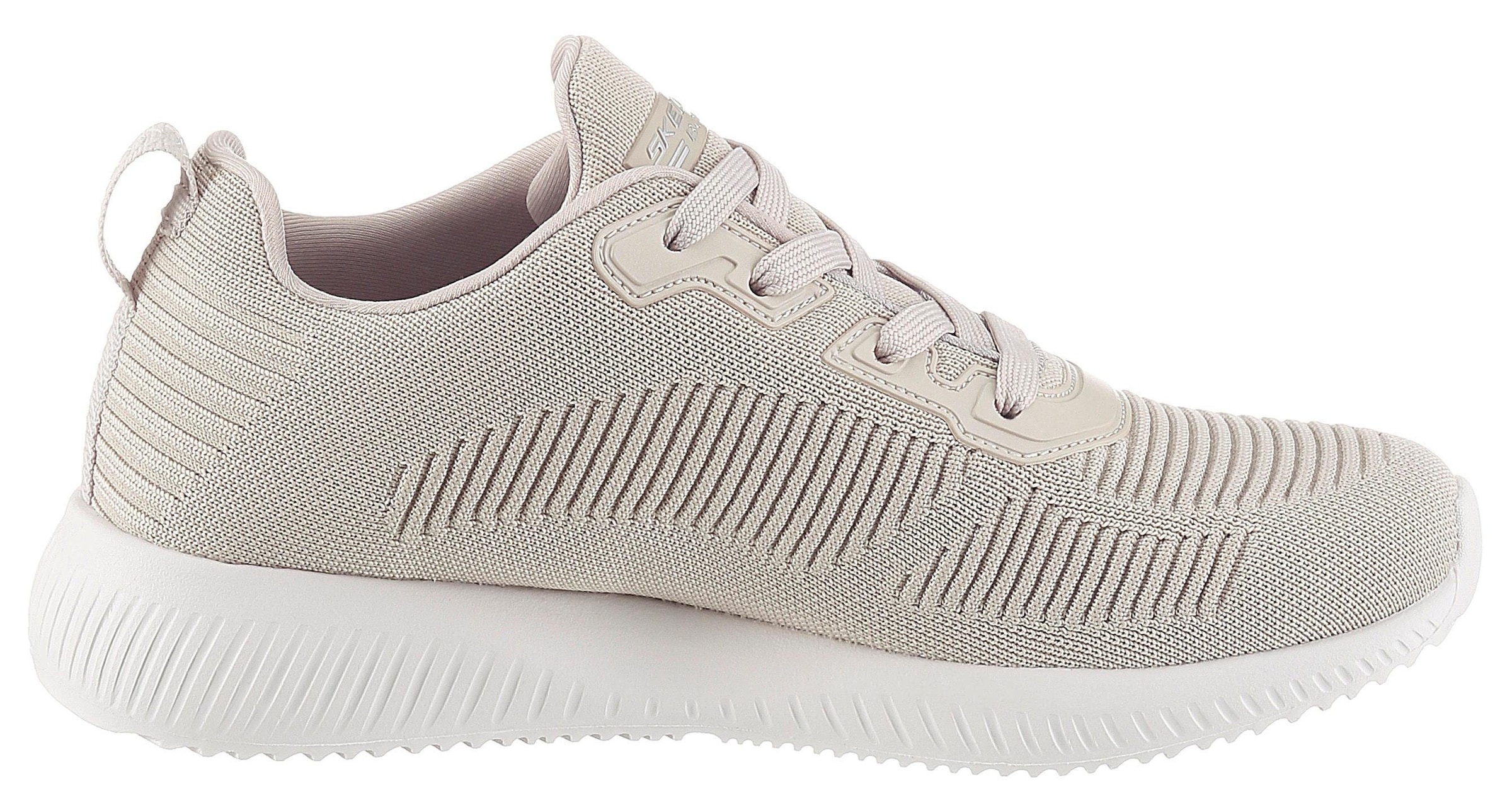 Skechers Sneaker »Bobs Squad - Tough Talk«, Freizeitschuh, Halbschuh, Schnürschuh mit Skech-Knit