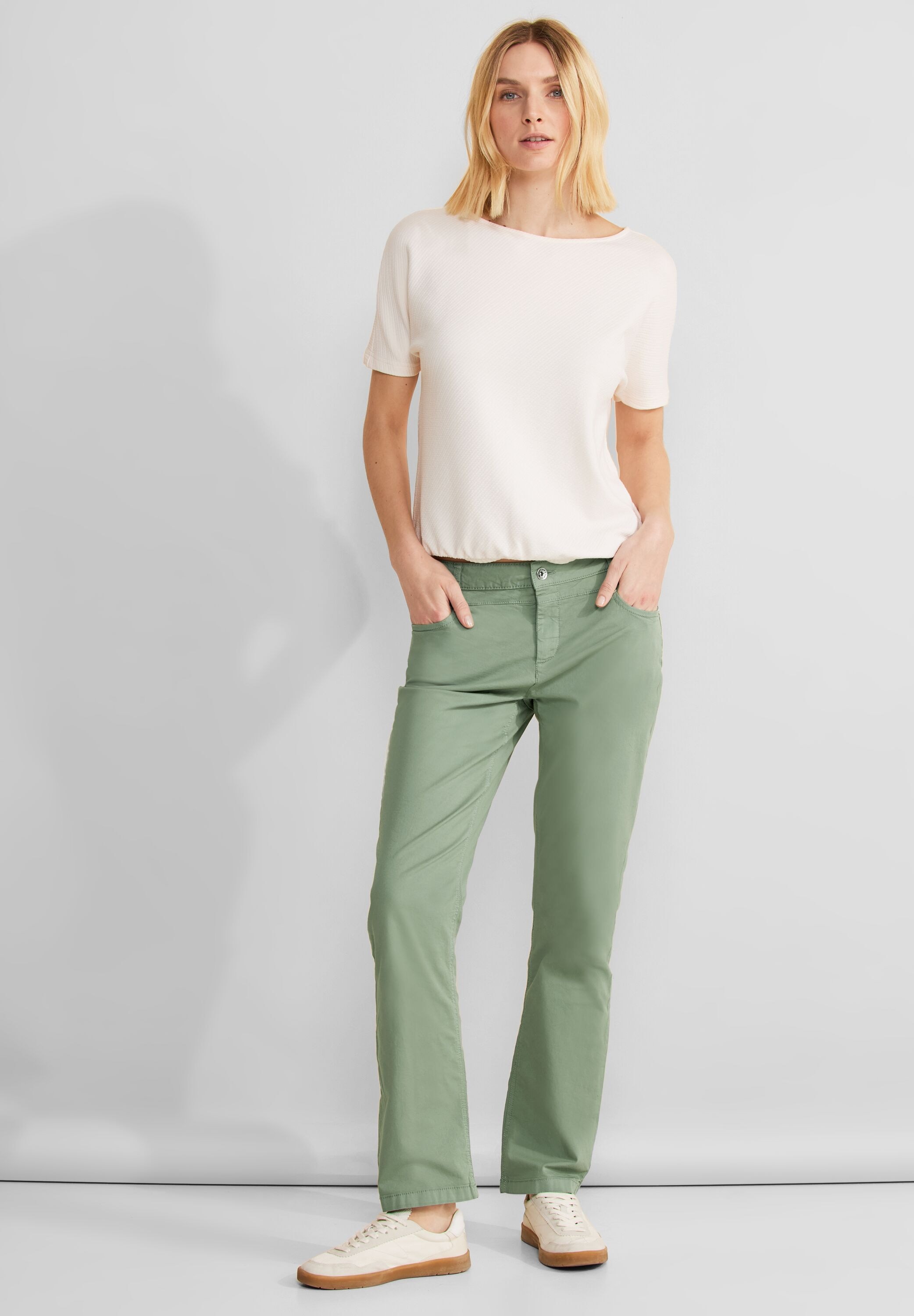 STREET ONE Stoffhose, Middle Waist