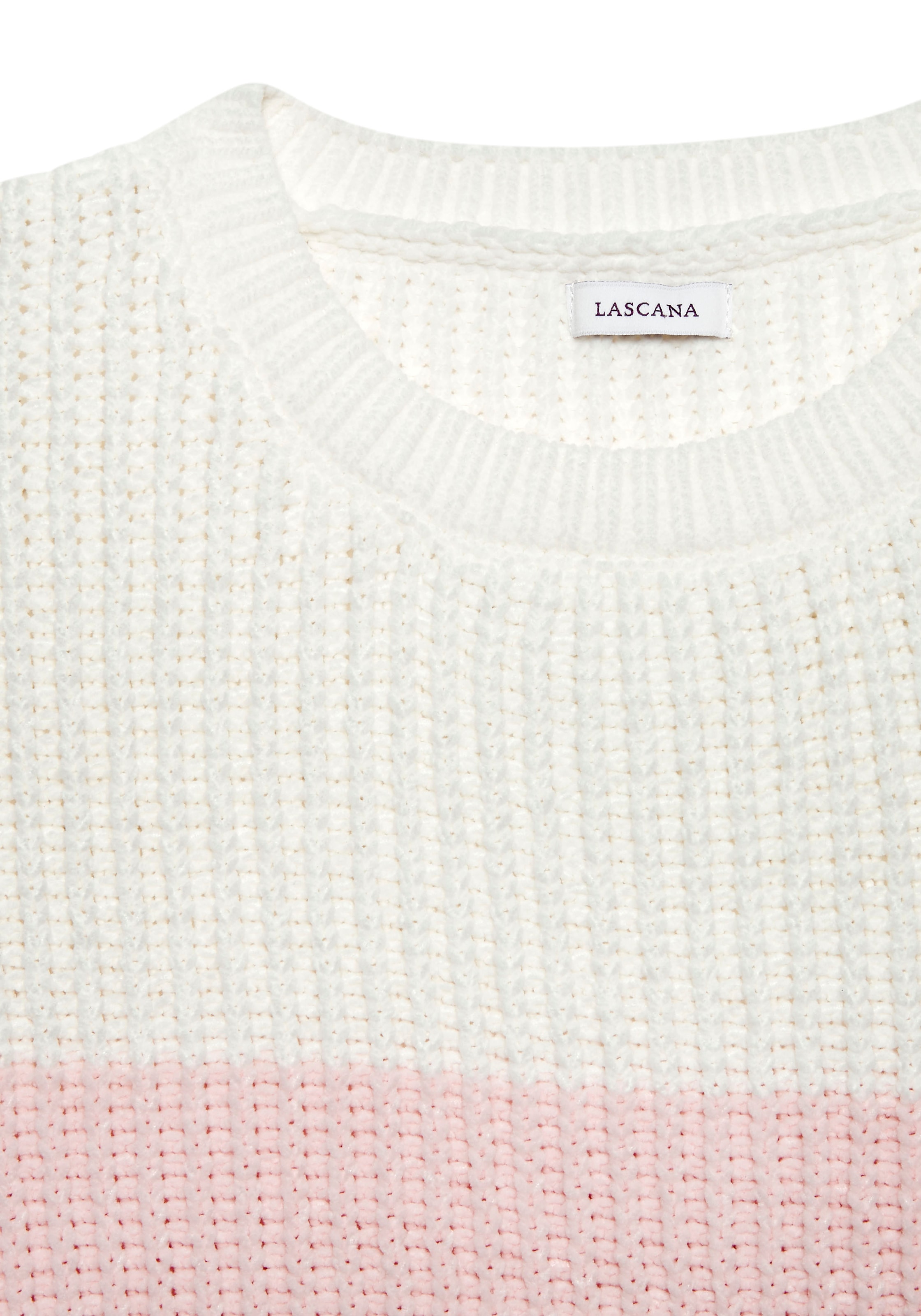 LASCANA Strickpullover, mit modischen Querstreifen, legere Passform, bequem