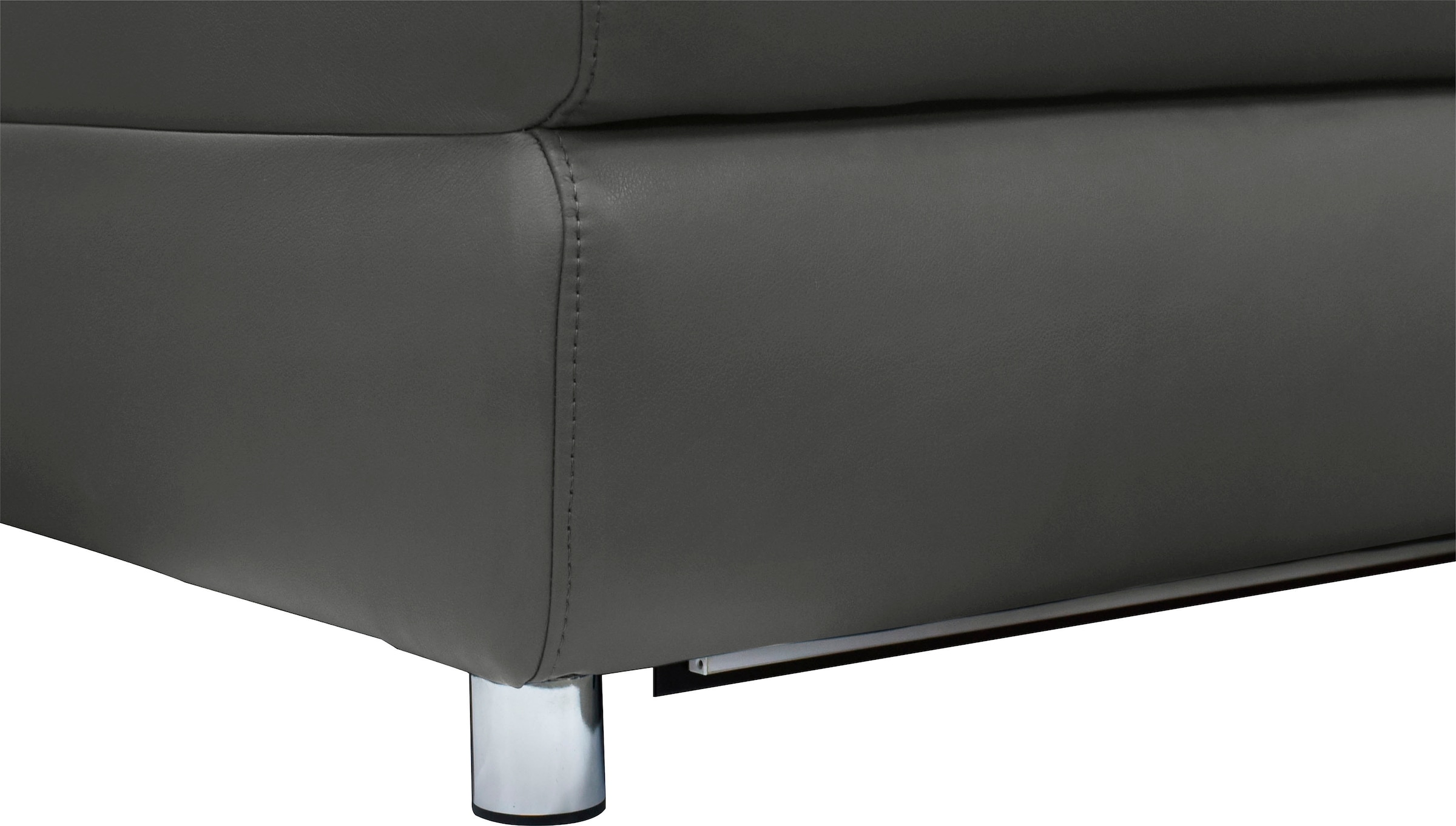 Places of Style Ecksofa »Pareli, L-Form, 259cm,m. Recamiere, Echtleder, Kunstleder, Webstoff«, man. o. elektr. Relaxfunktion, USB/Kopfteilverstellg u. LED