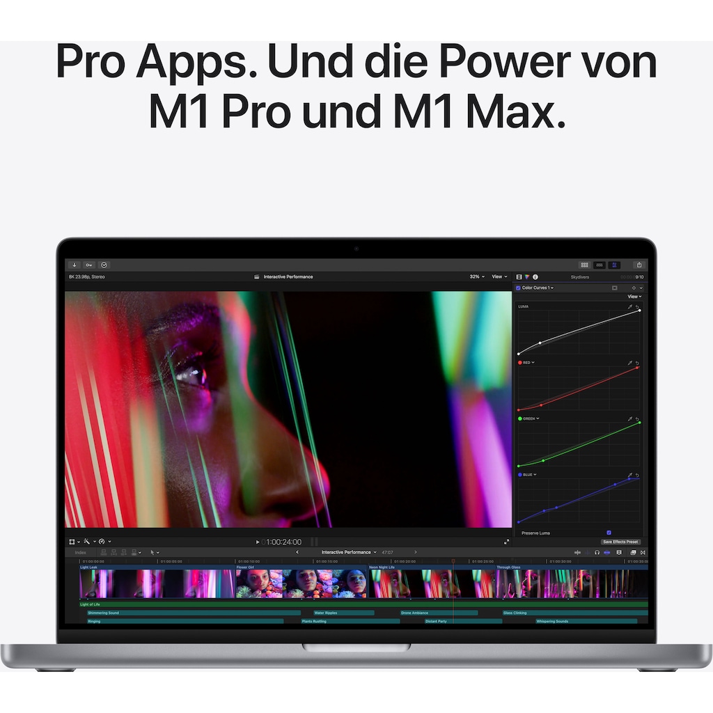 Apple Notebook »MacBook Pro 14 MKGP3«, 35,97 cm, / 14,2 Zoll, Apple, M1 Pro, 512 GB SSD