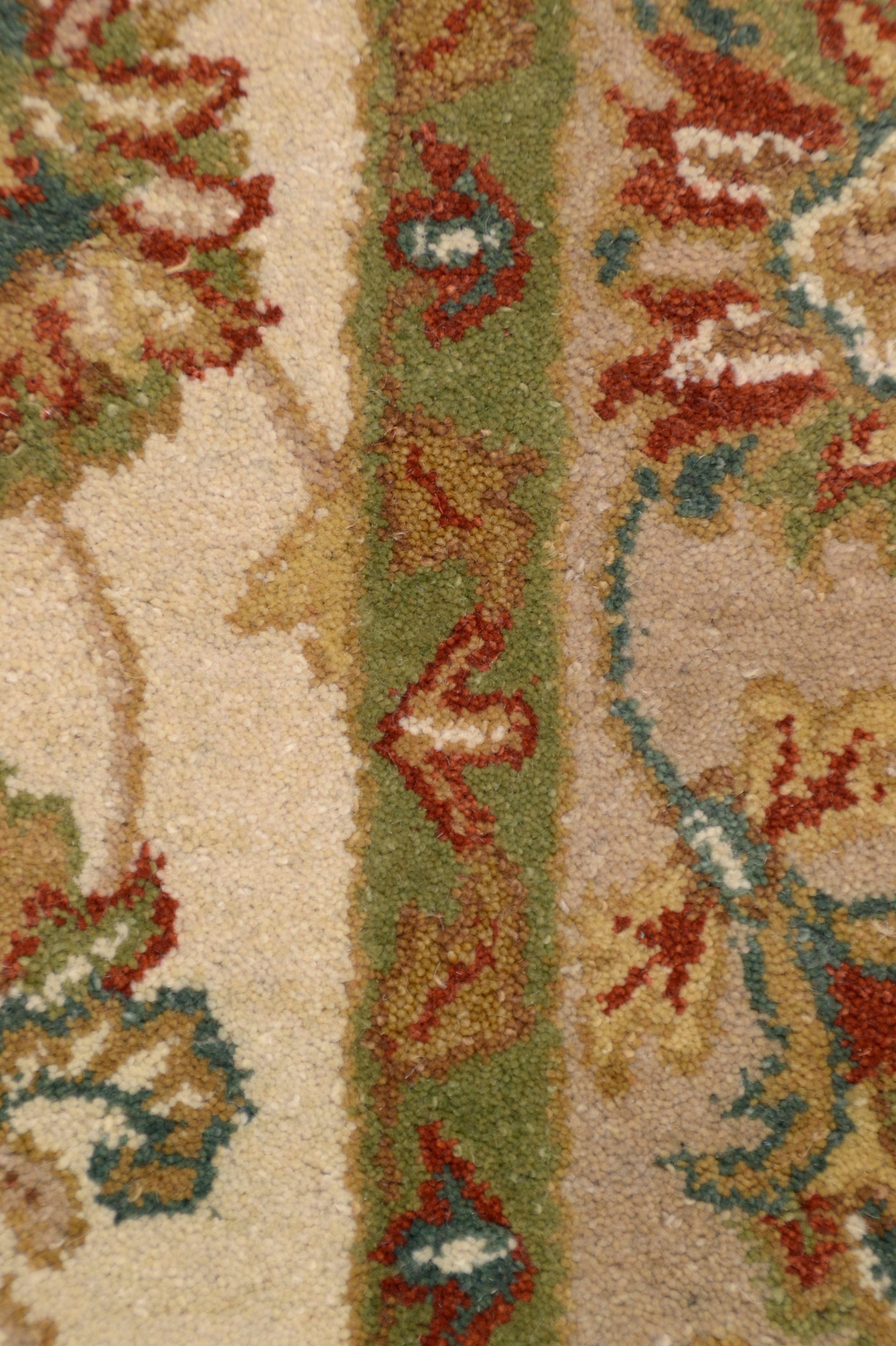 Wollteppich THEKO "Royal Ziegler 503", beige, B:60cm H:14mm L:90cm, Schurwolle, Teppiche, reine Wolle, handgetuftet, Orient-Optik, mit Bordüre 3