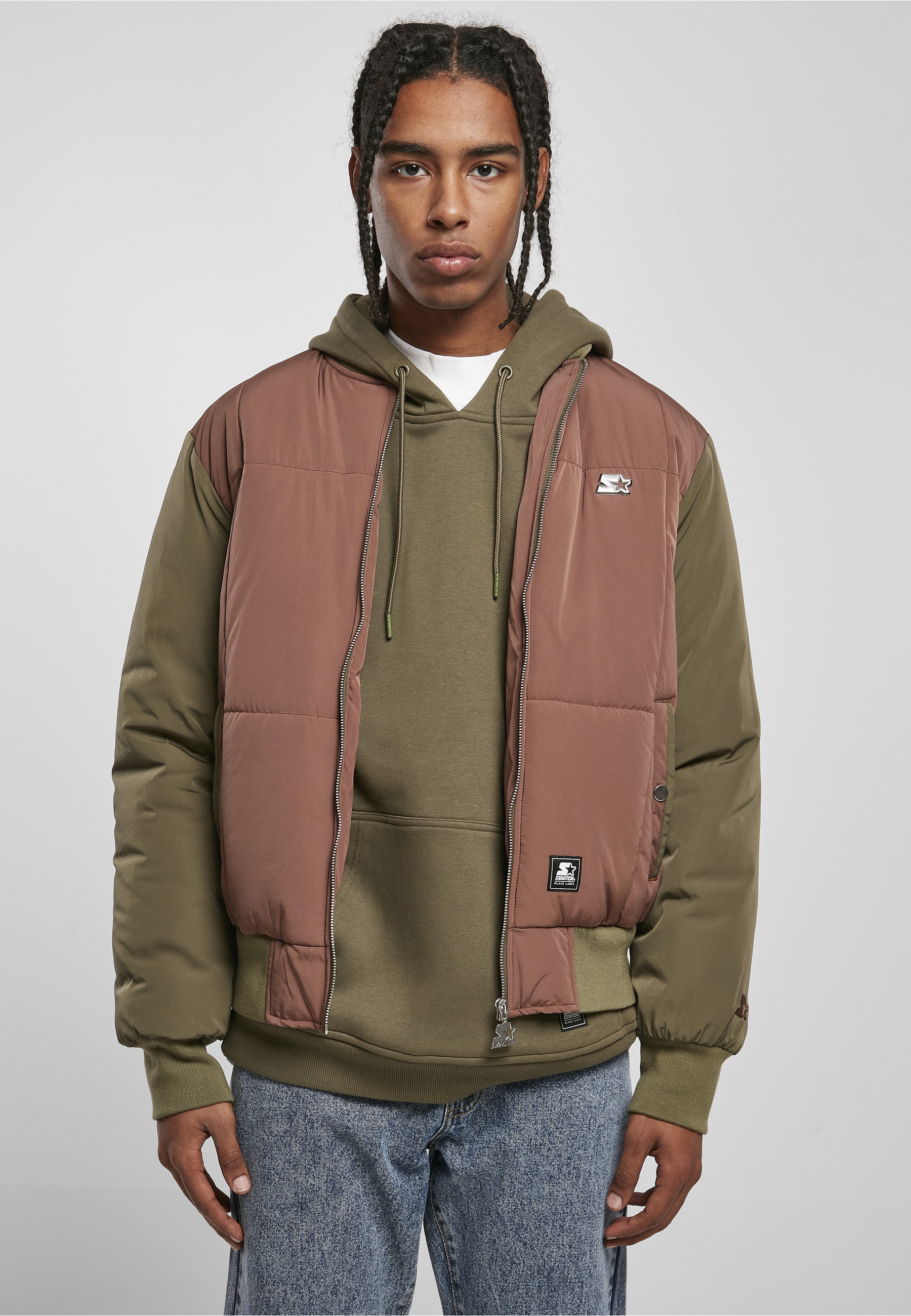 Starter Black Label Bomberjacke »Starter Black Label Herren Starter Quilted Bomber Jacket« 1 Stk. tlg. ohne Kapuze