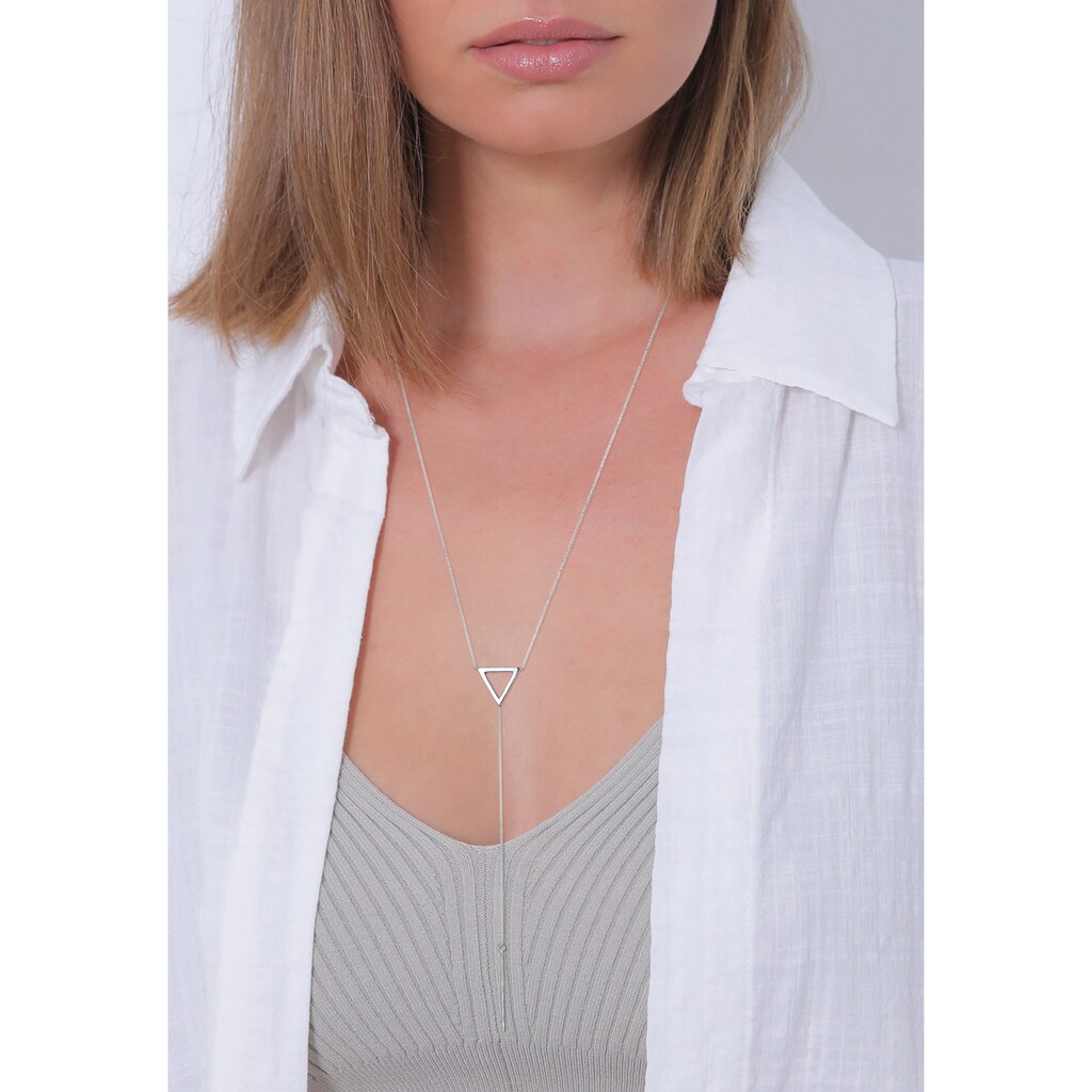 Elli Collierkettchen »Y-Kette Dreieck Geo Trend 925 Silber«